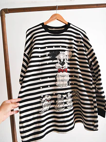 Polerón rayado perrito