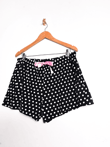 Short lencero negro polka dots