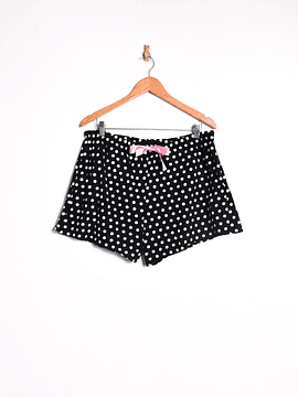 Short lencero negro polka dots