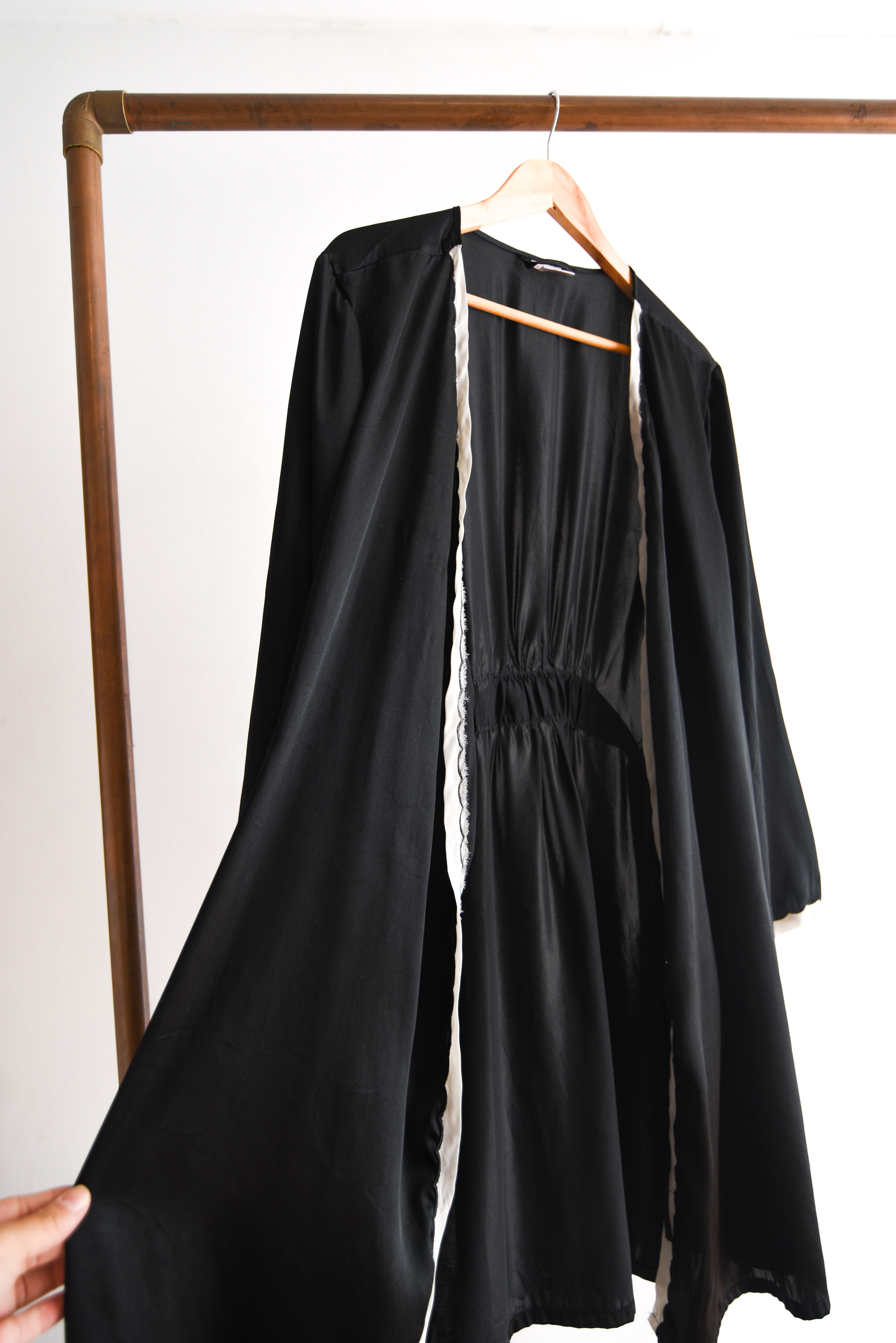 Conjunto lencero slipdress kimono