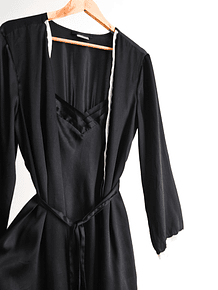 Conjunto lencero slipdress kimono