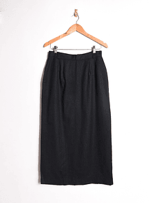 Maxi falda grafito lana 90s