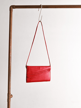 Cartera roja 80s