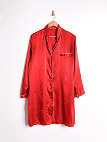 Camisola roja satín 90s