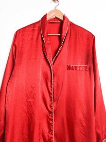 Camisola roja satín 90s