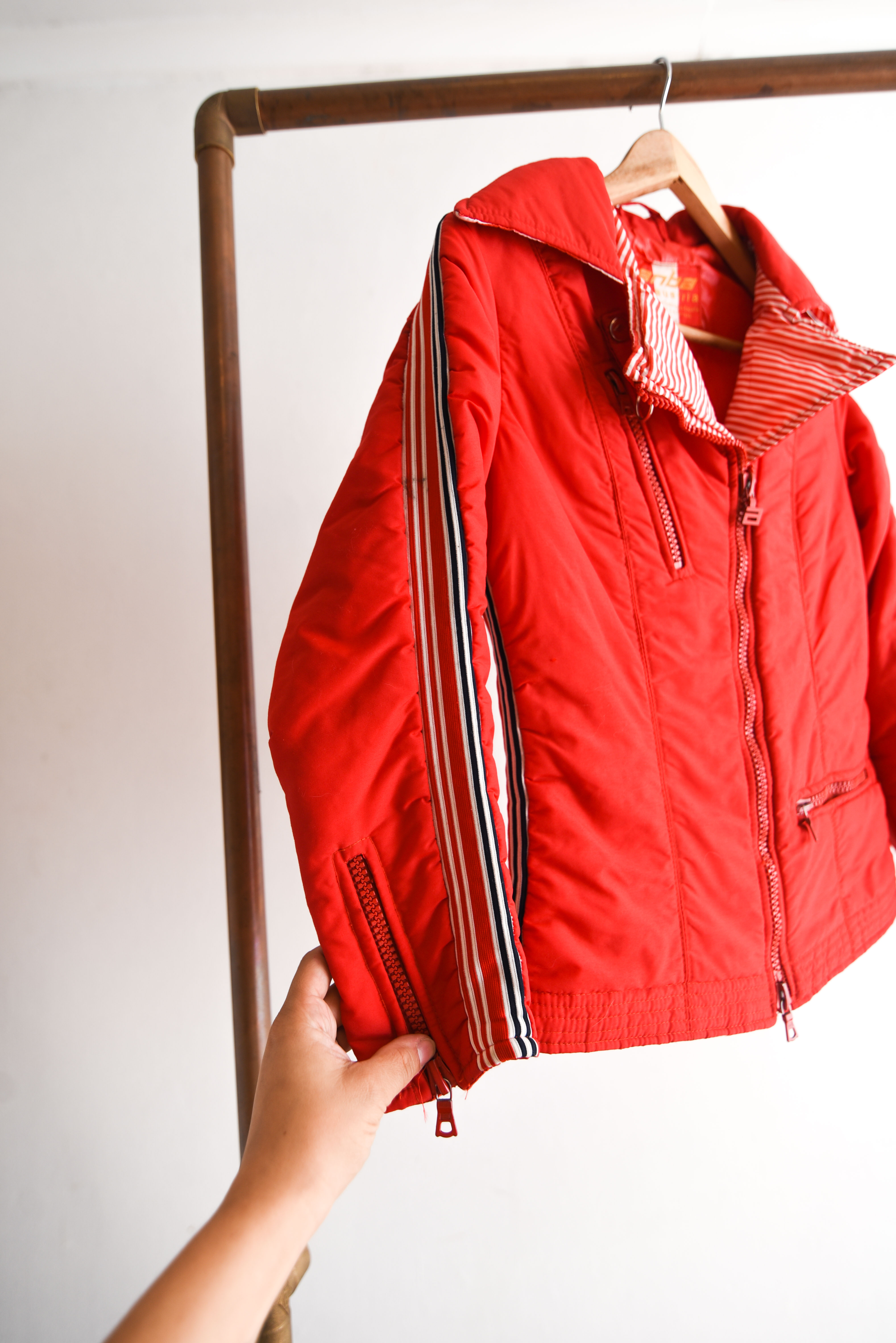 Parka Ski roja vintage