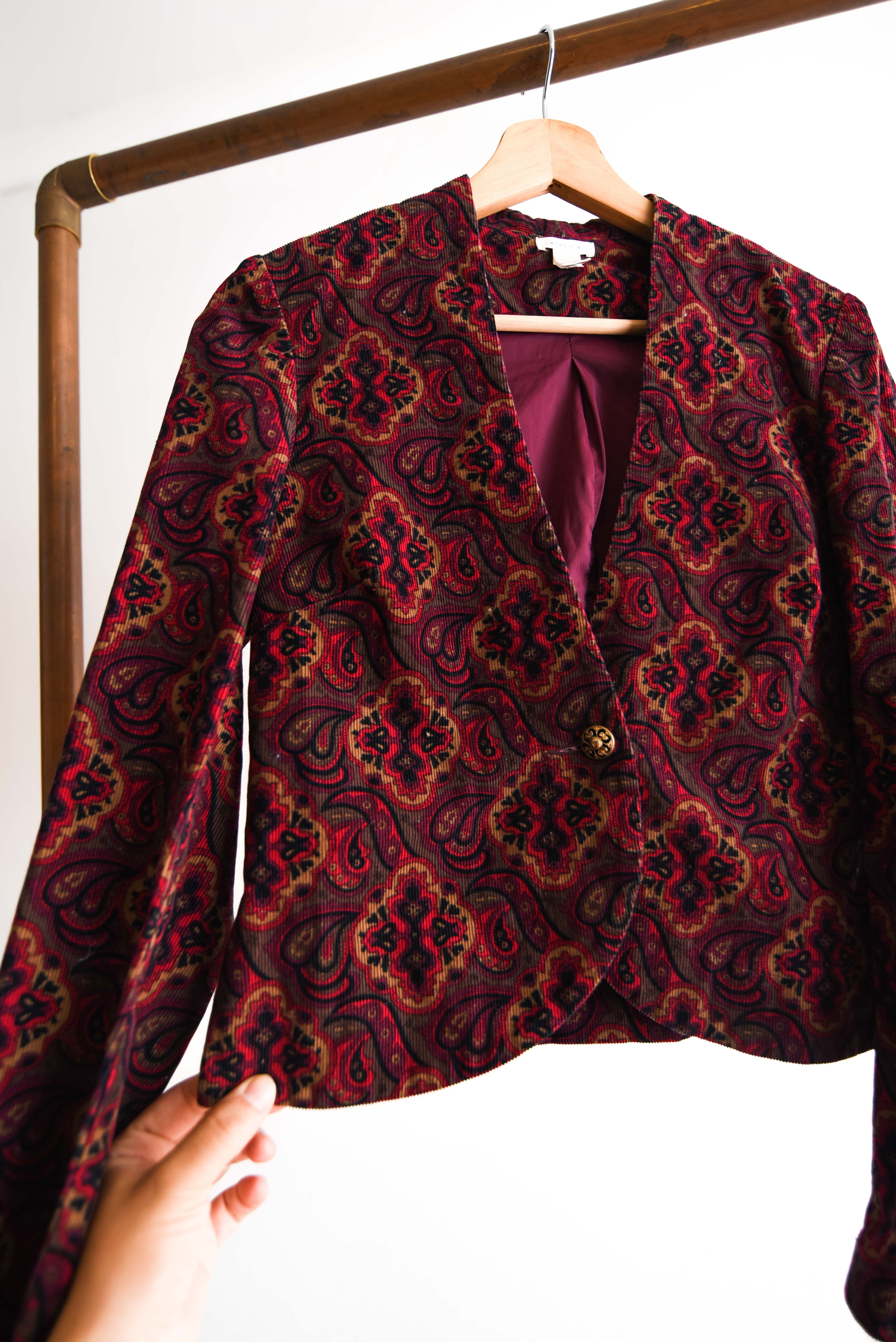 Blazer crop cotelé fall 2005