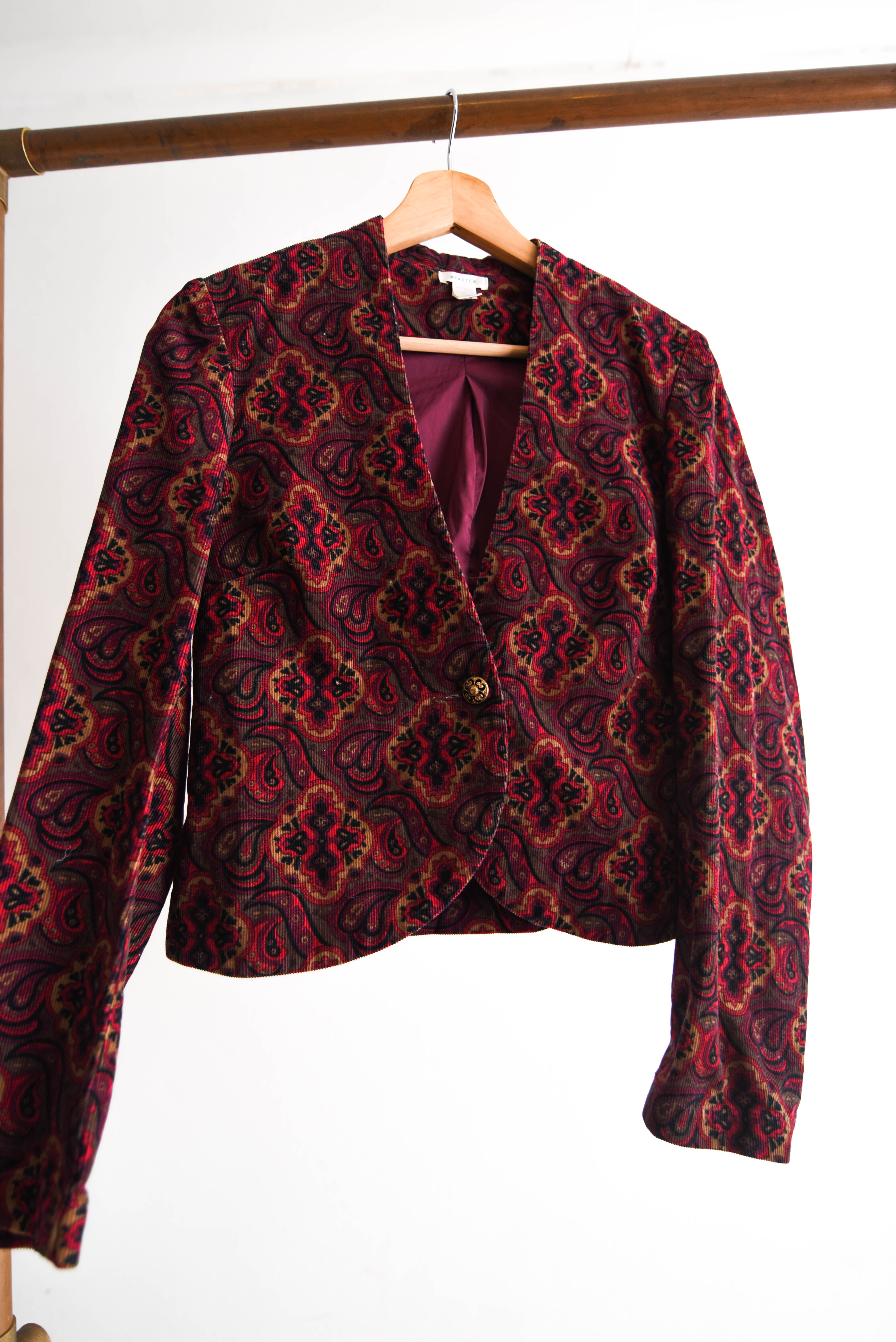 Blazer crop cotelé fall 2005