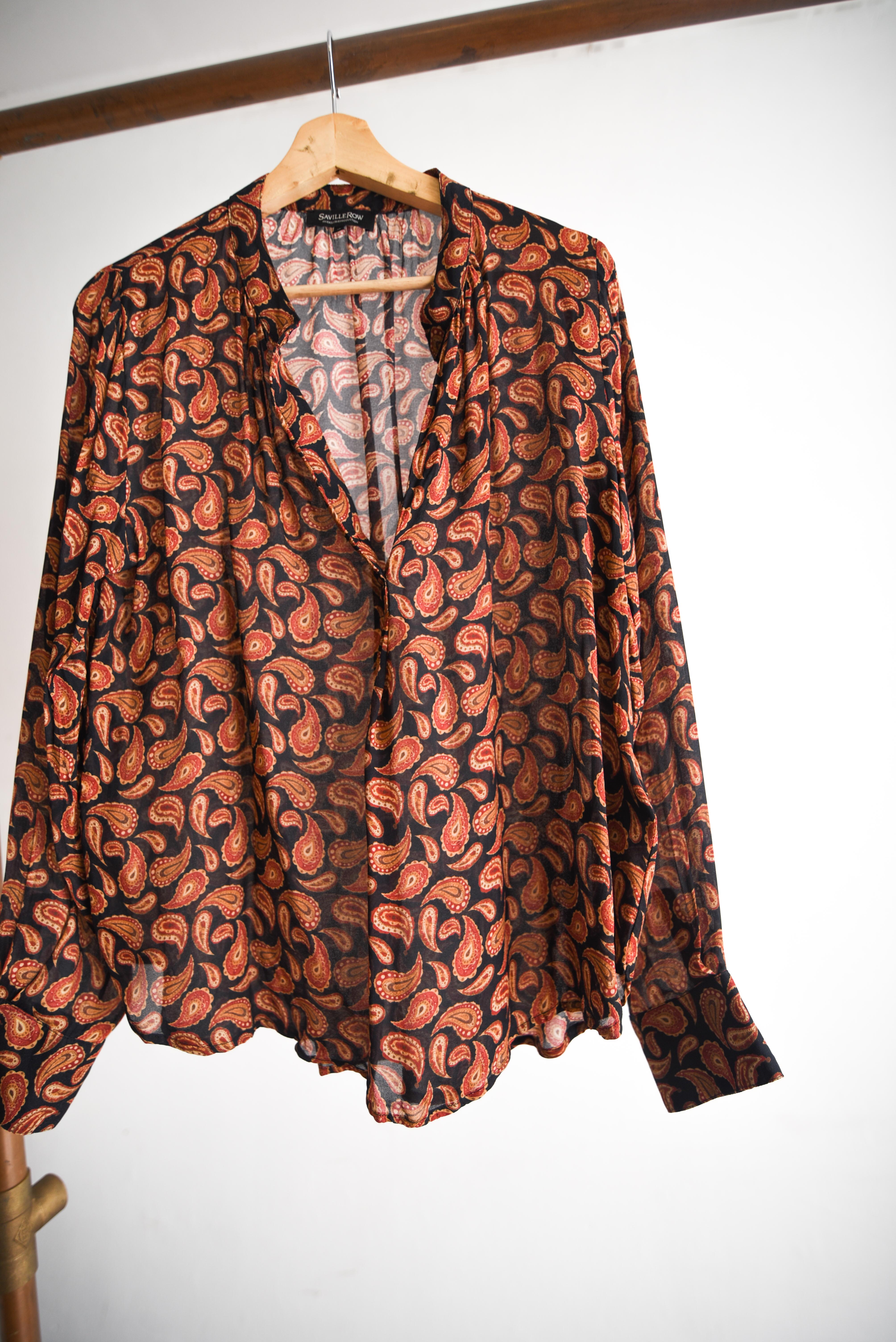 Blusa silk paisley