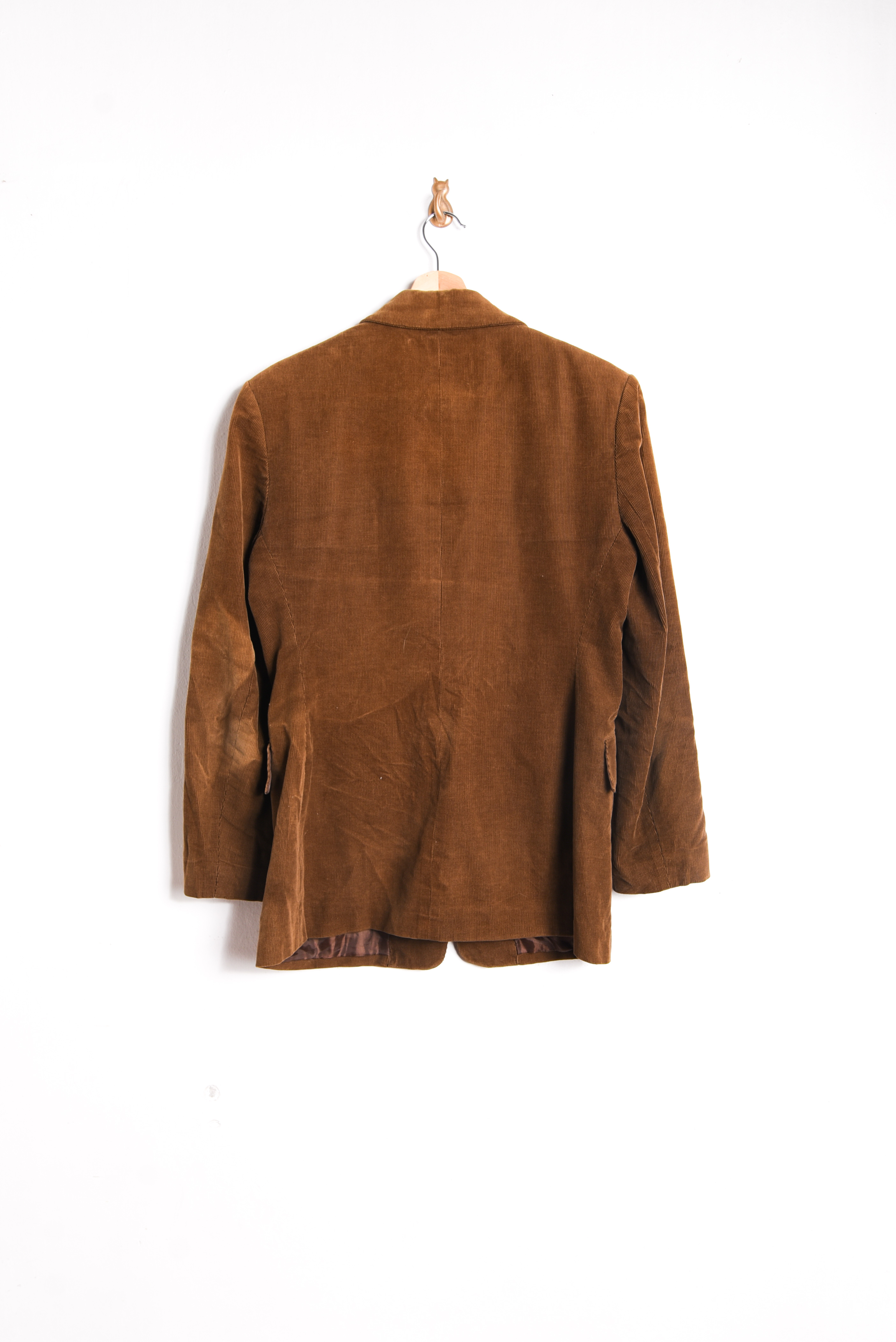 Blazer cotelé camel