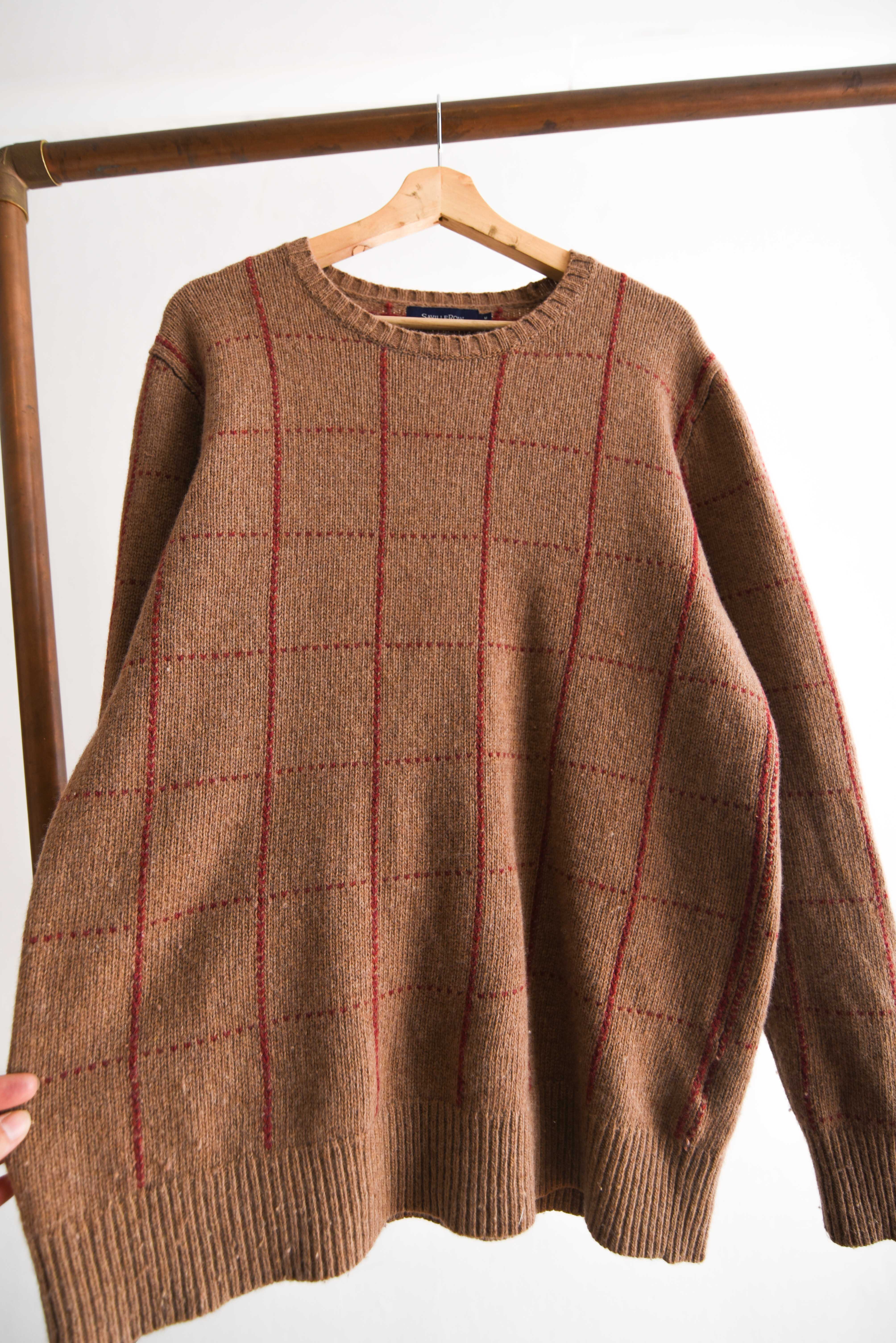 Chaleco café lana merino