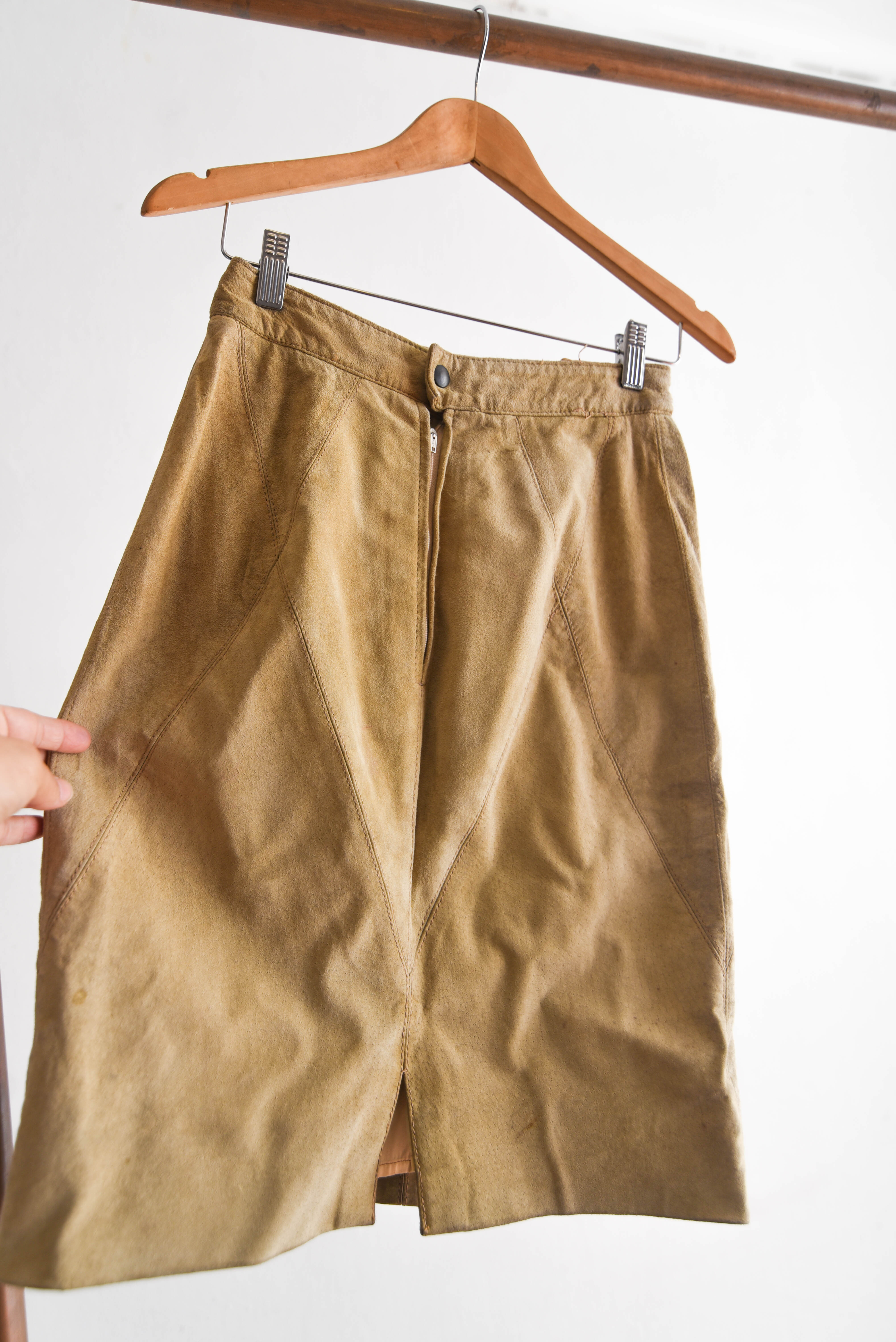 Falda vintage gamuza