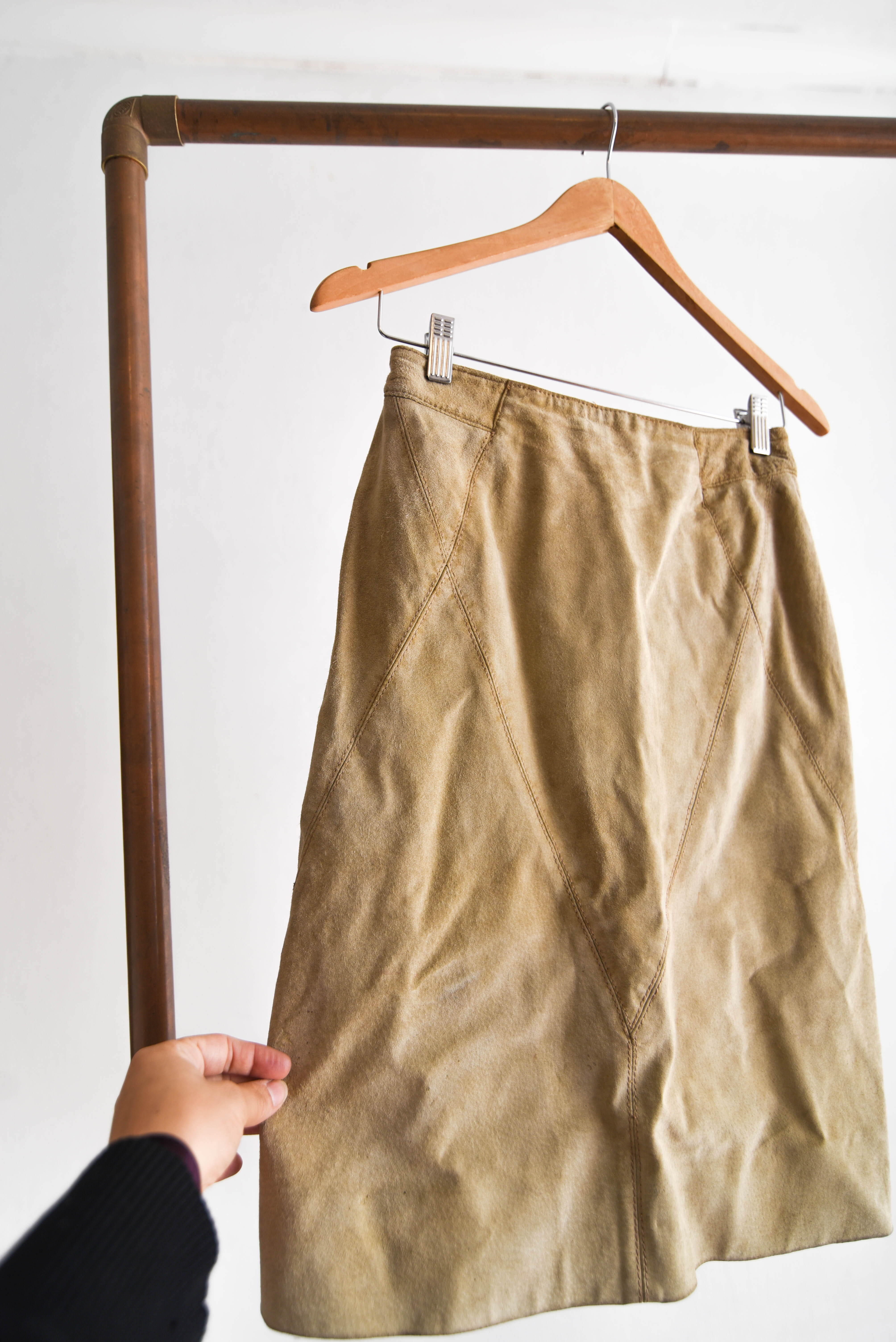 Falda vintage gamuza