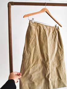 Falda vintage gamuza