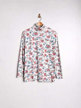 Beatle blanco floral vintage
