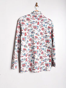 Beatle blanco floral vintage