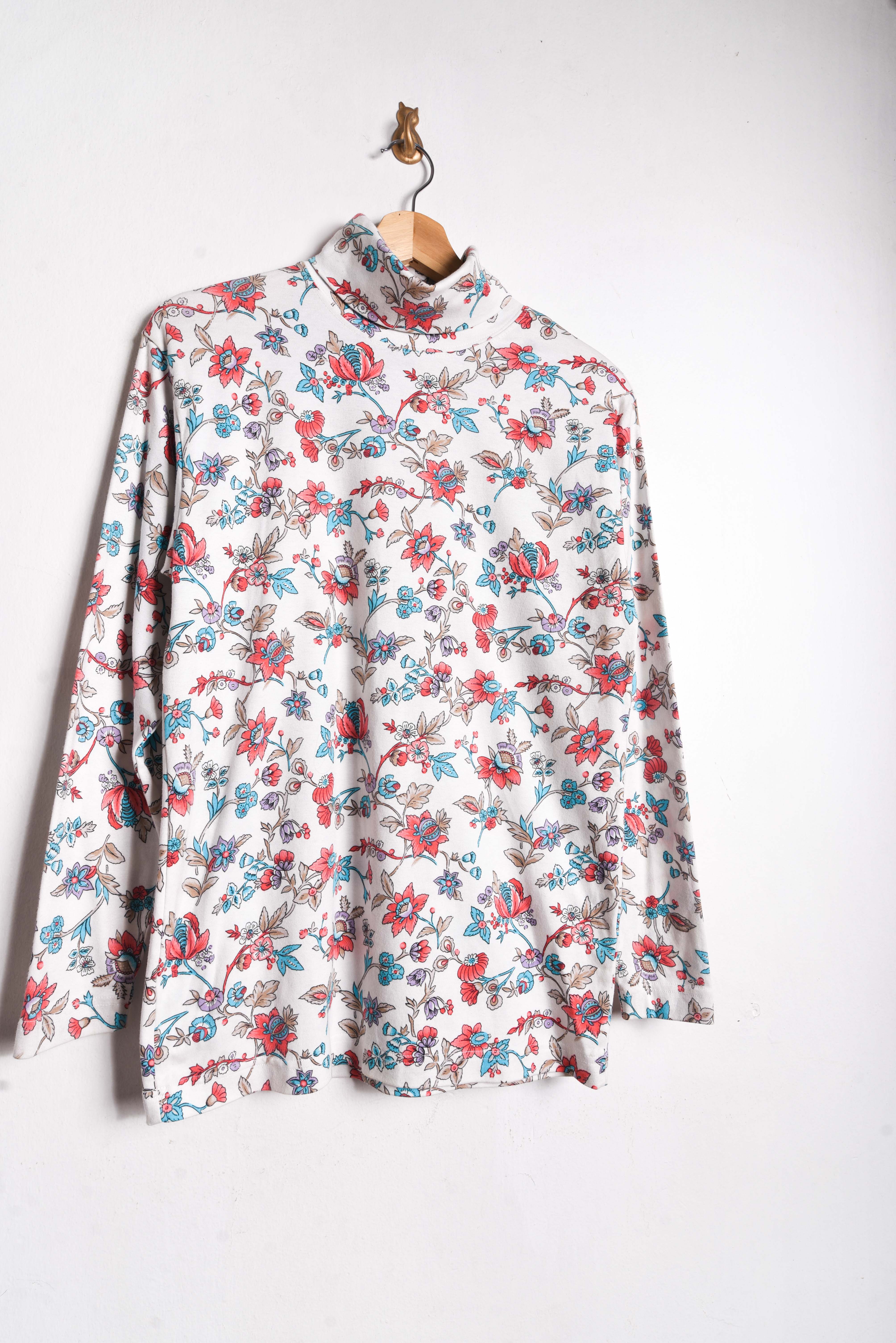 Beatle blanco floral vintage