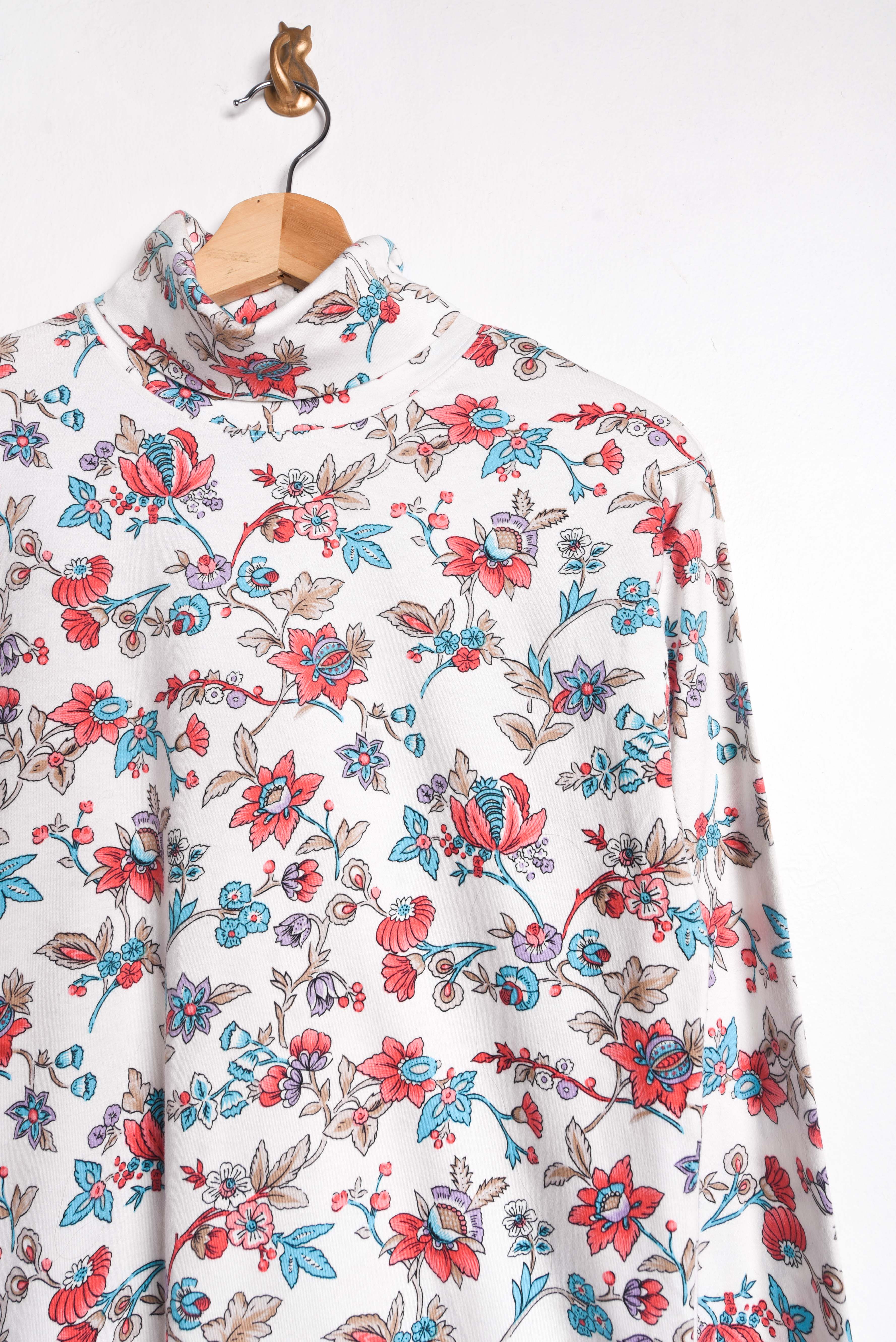 Beatle blanco floral vintage