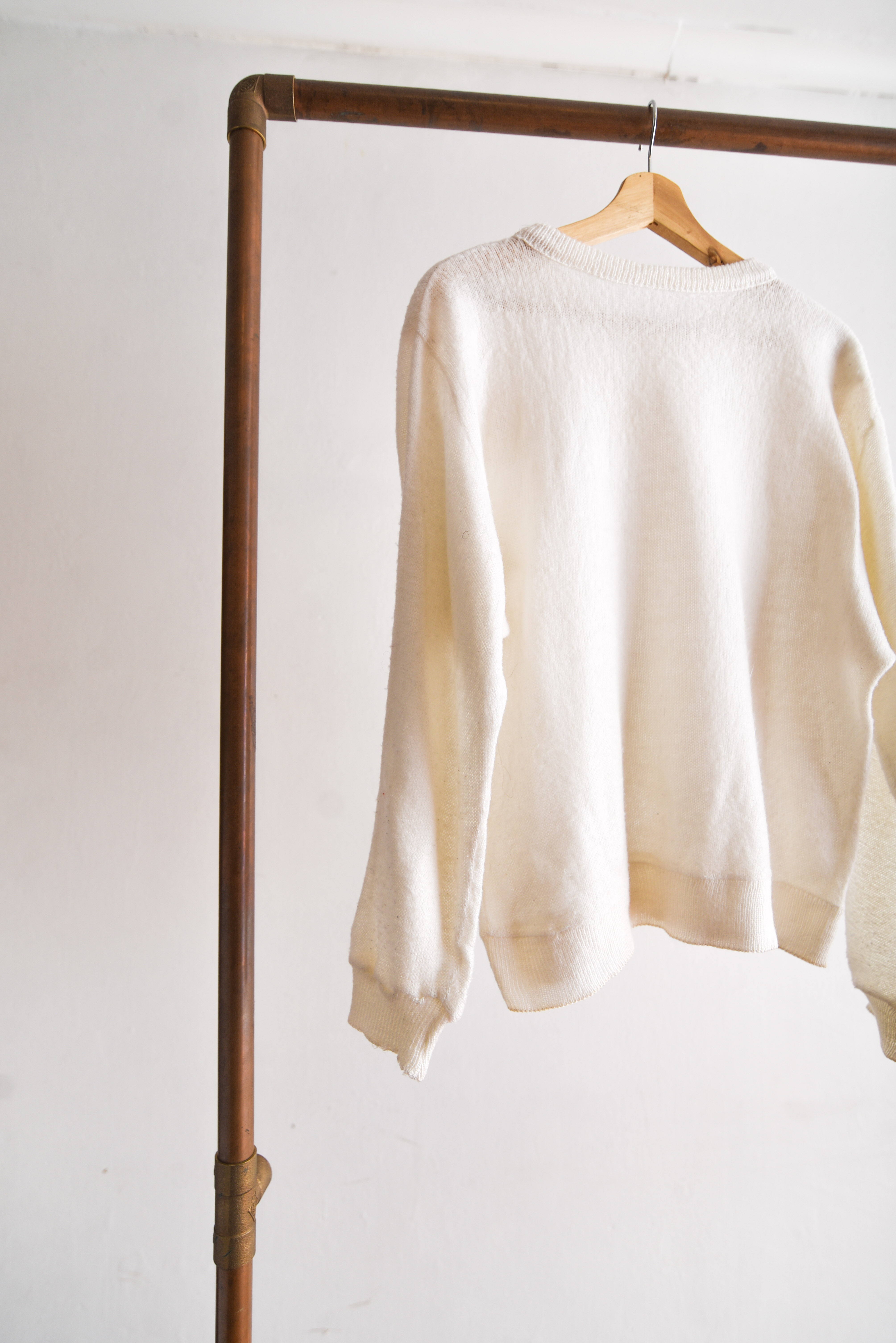 Chaleco marfil vintage bordado