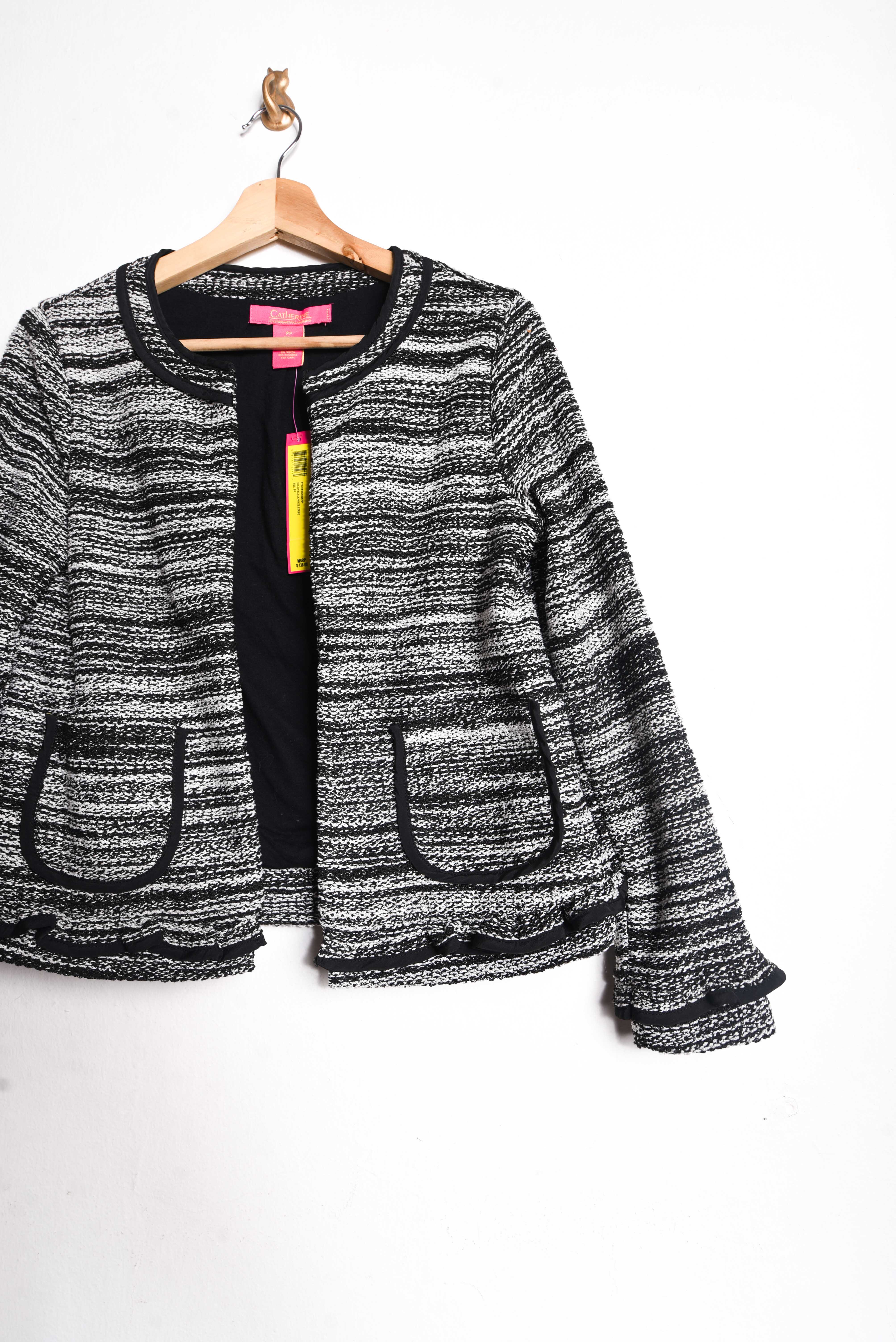 Chaqueta b&w tweed vuelos