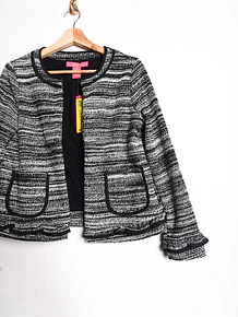 Chaqueta b&w tweed vuelos