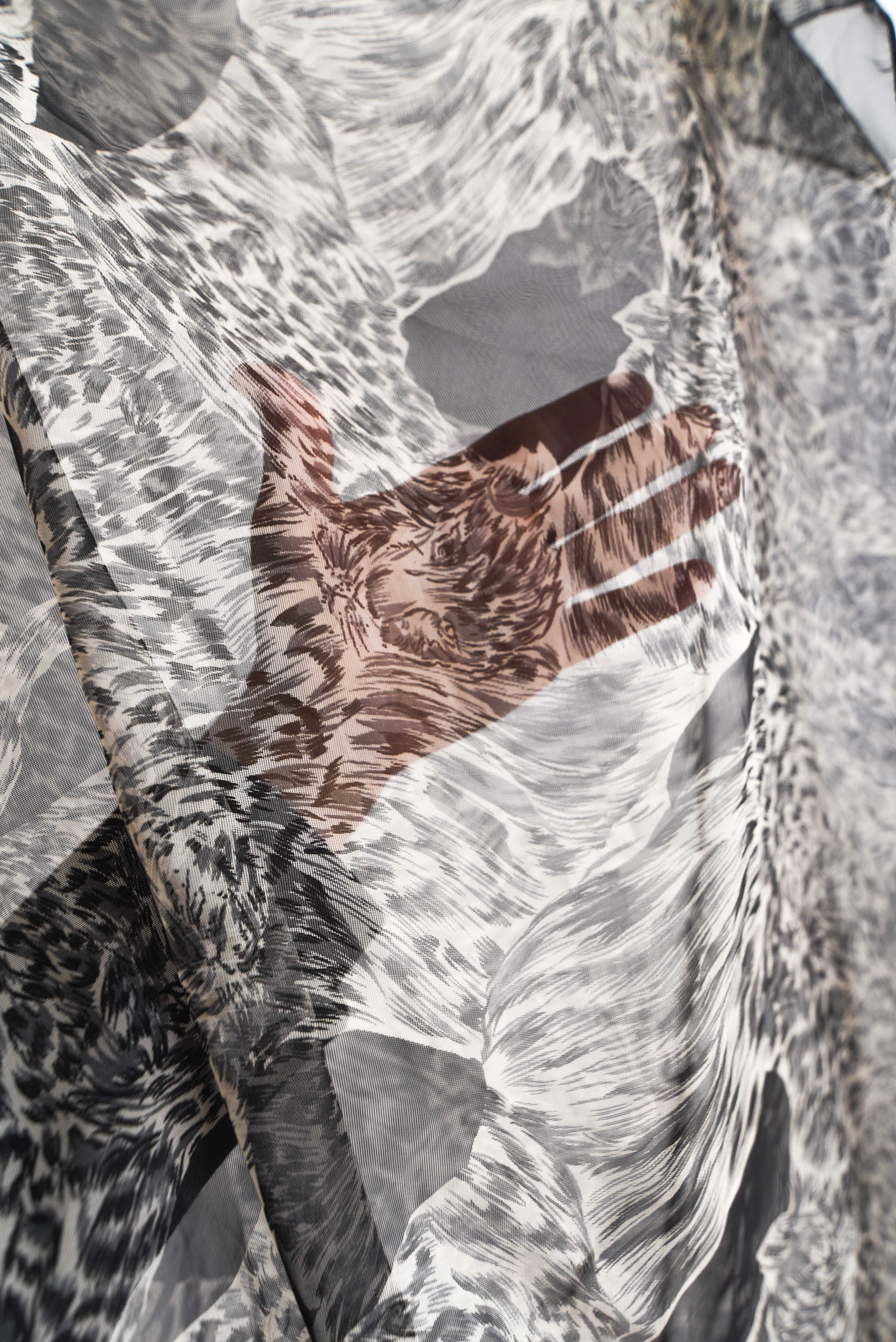 Pañuelo traslucido felinos