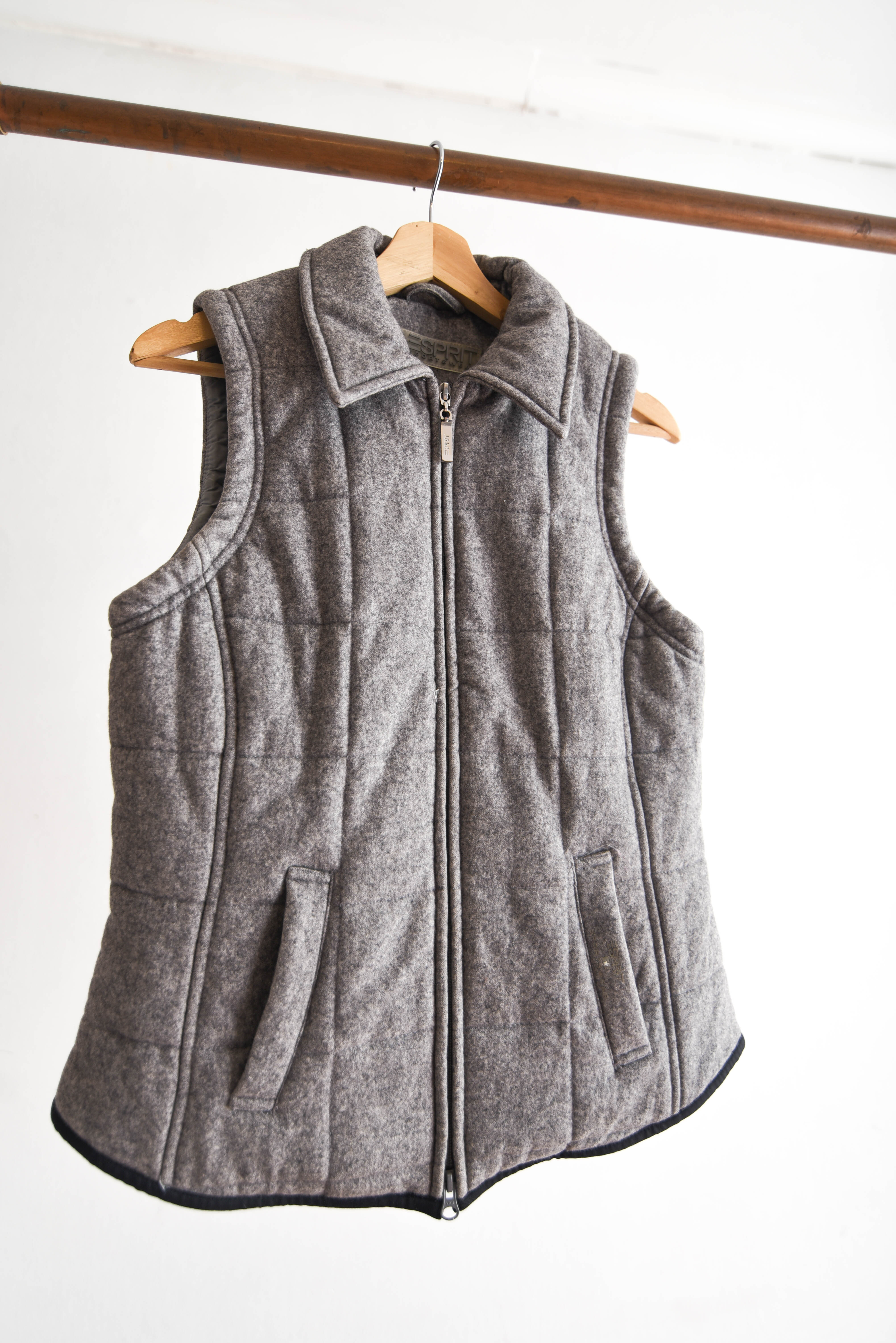 Chaqueta vest lana Esprit vintage