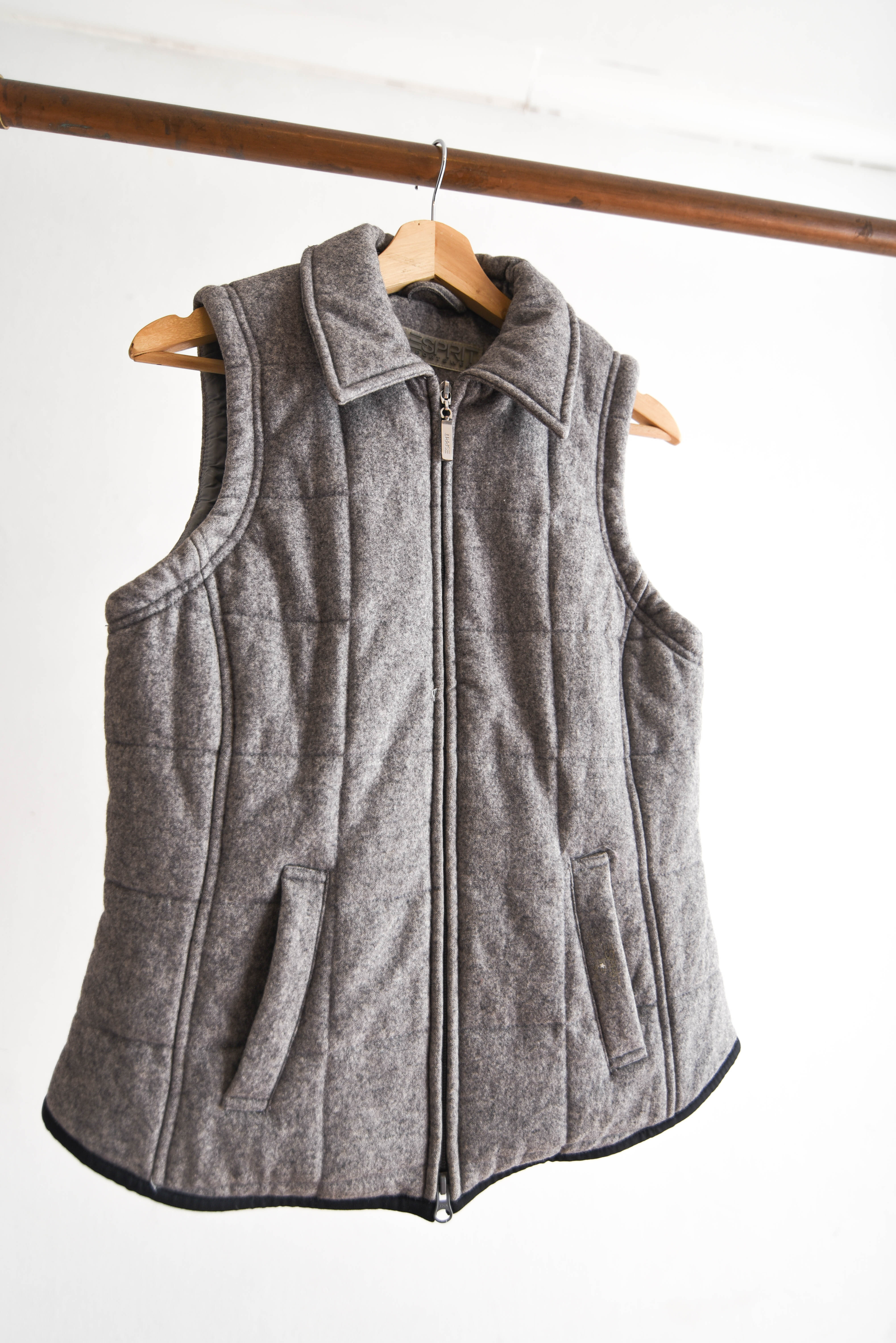 Chaqueta vest lana Esprit vintage