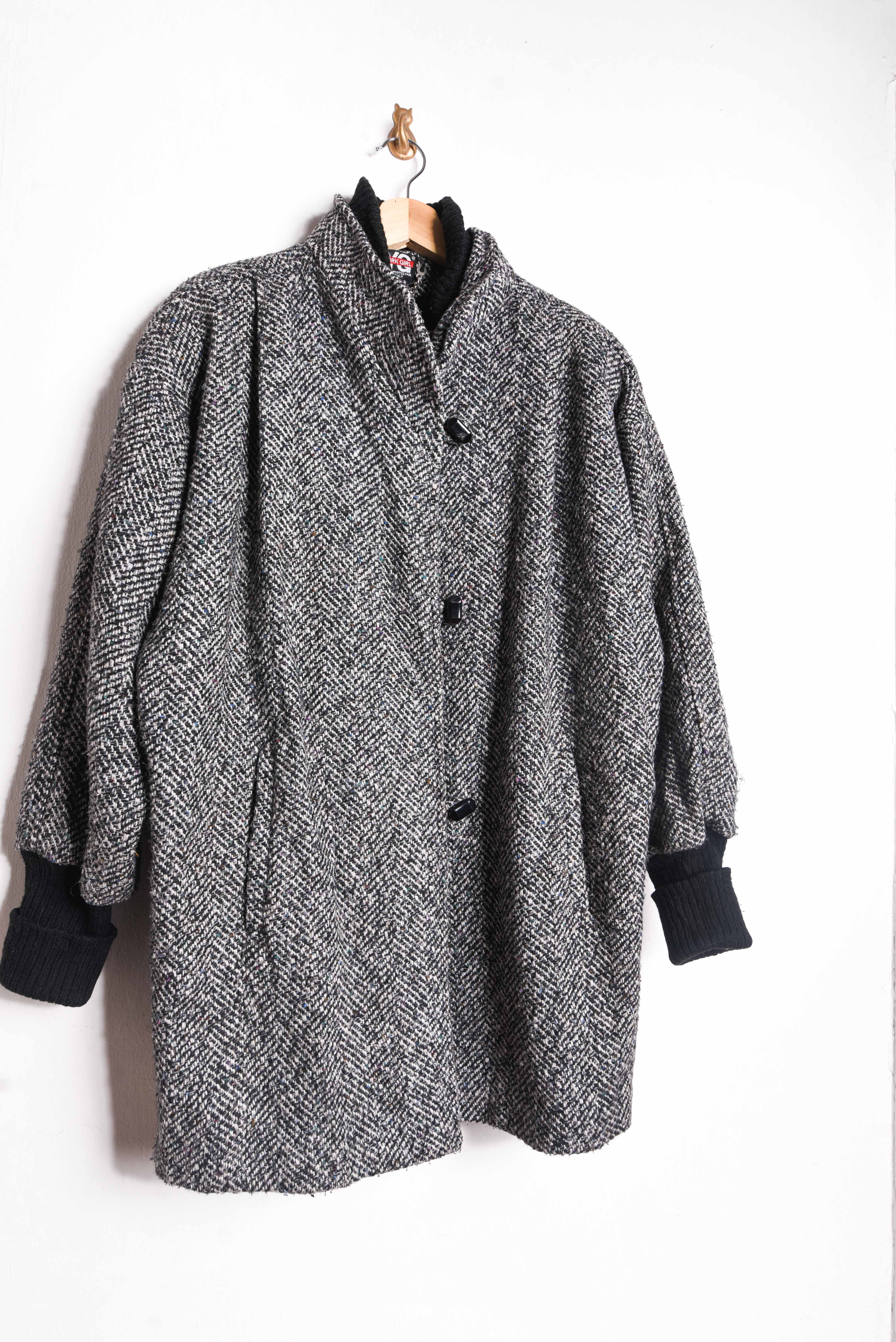 Abrigo New York Girl vintage espiga