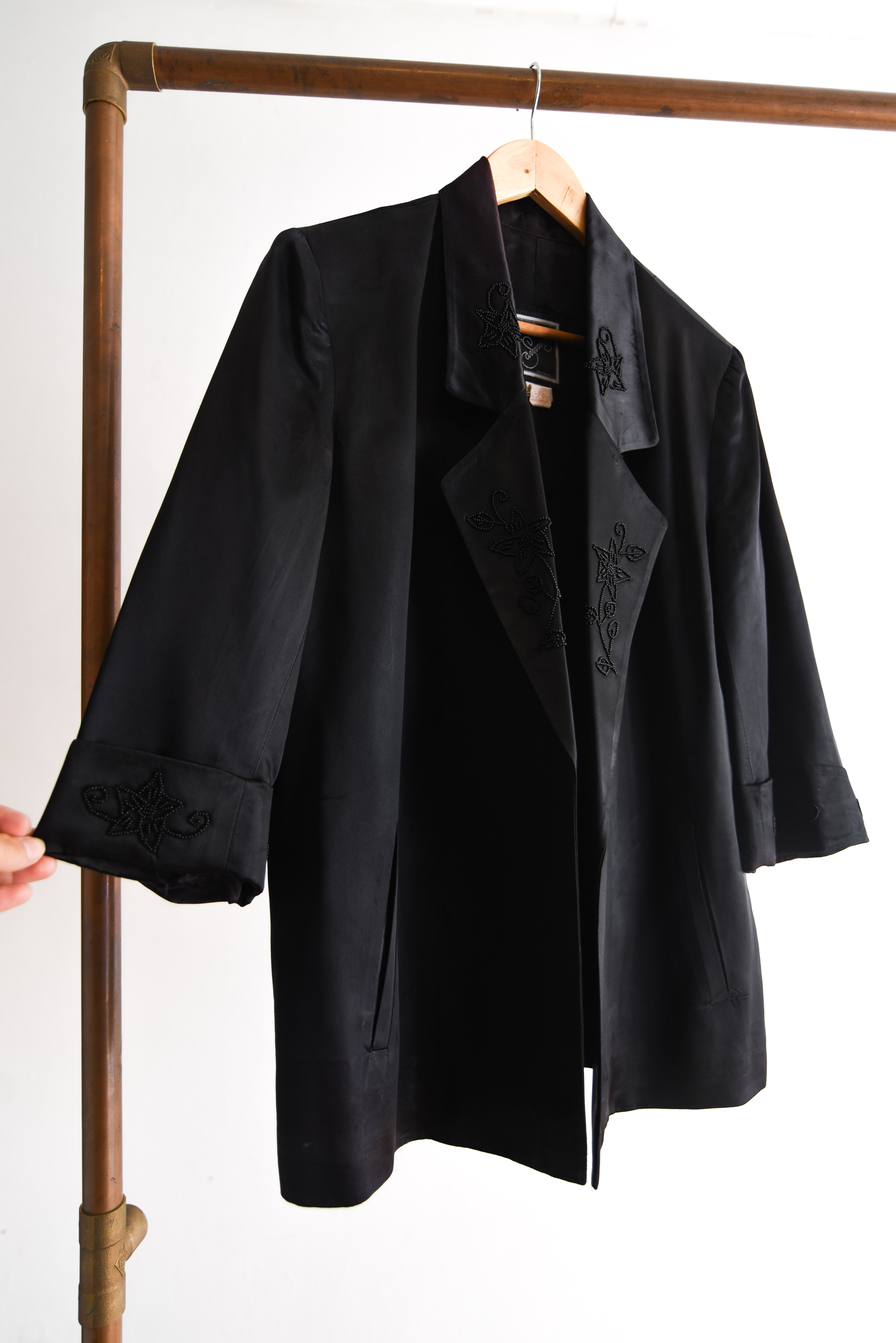 Blazer classy vintage satín