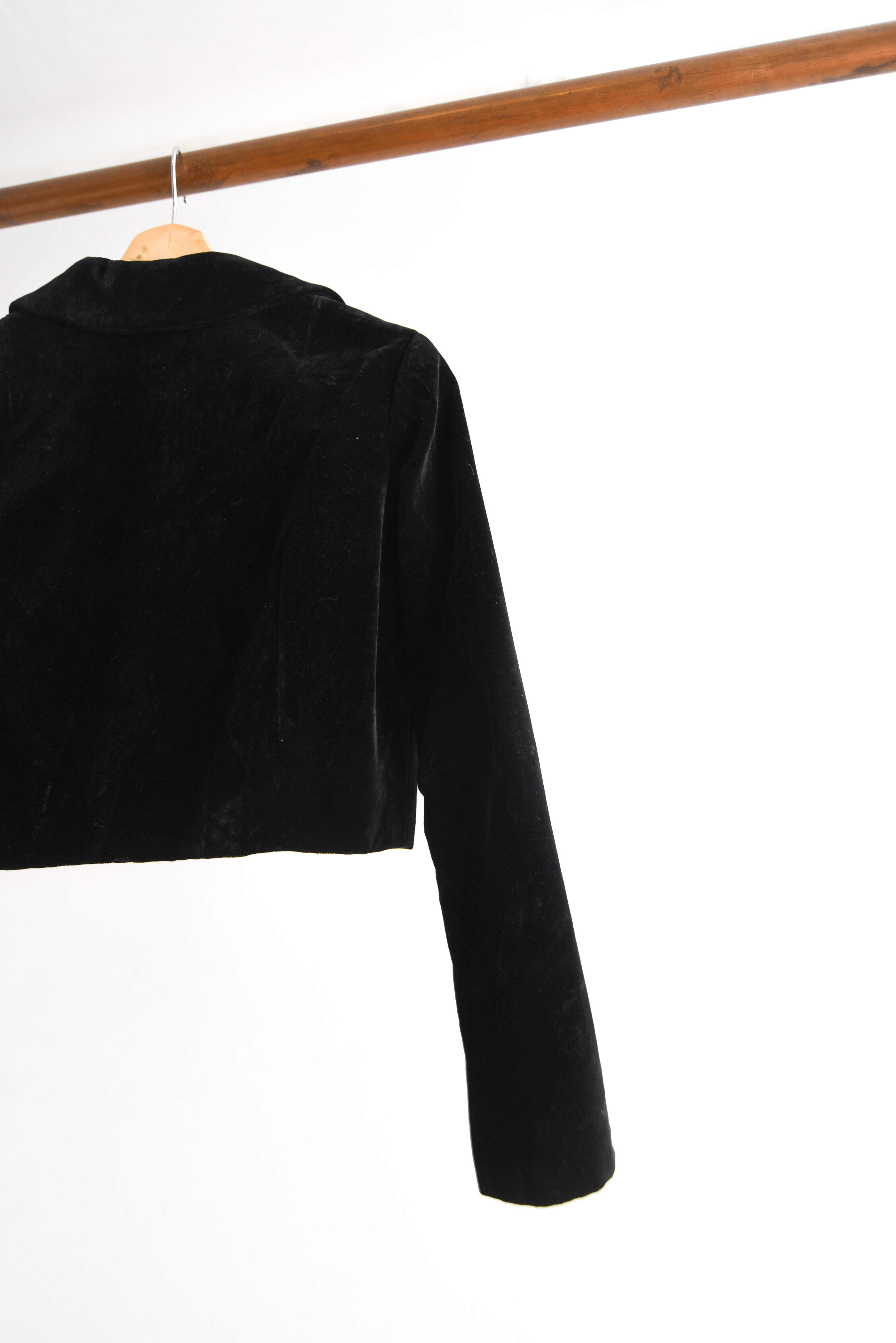 Chaqueta velvet crop