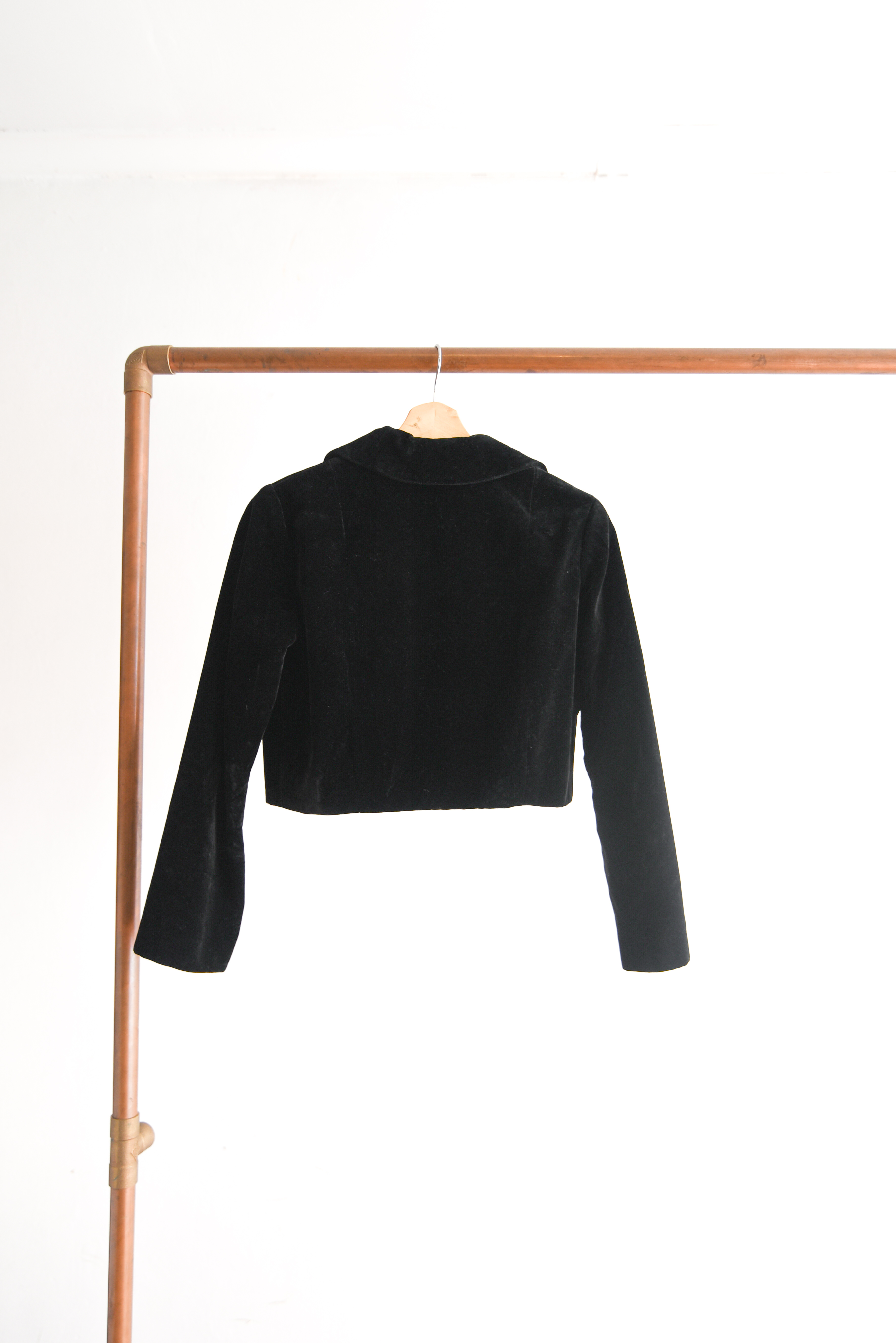 Chaqueta velvet crop