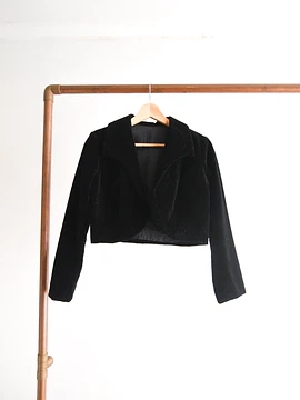 Chaqueta velvet crop