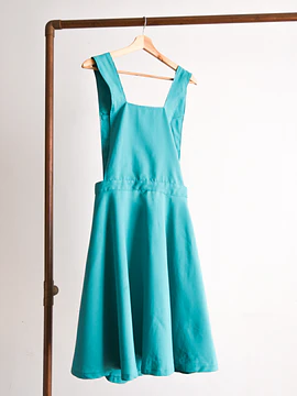 Vestido jardinera turquesa