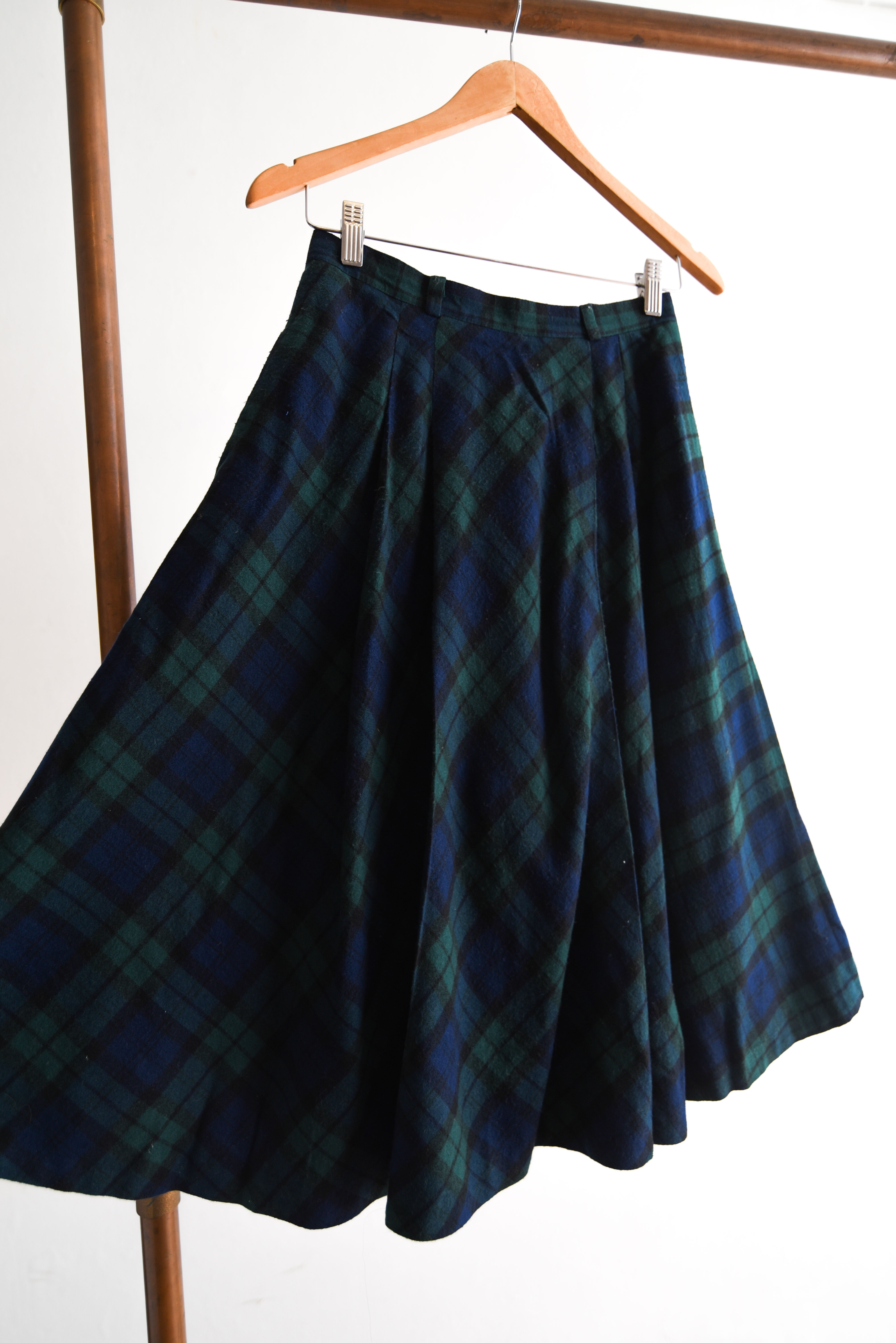 Falda tartán vintage made in Chile