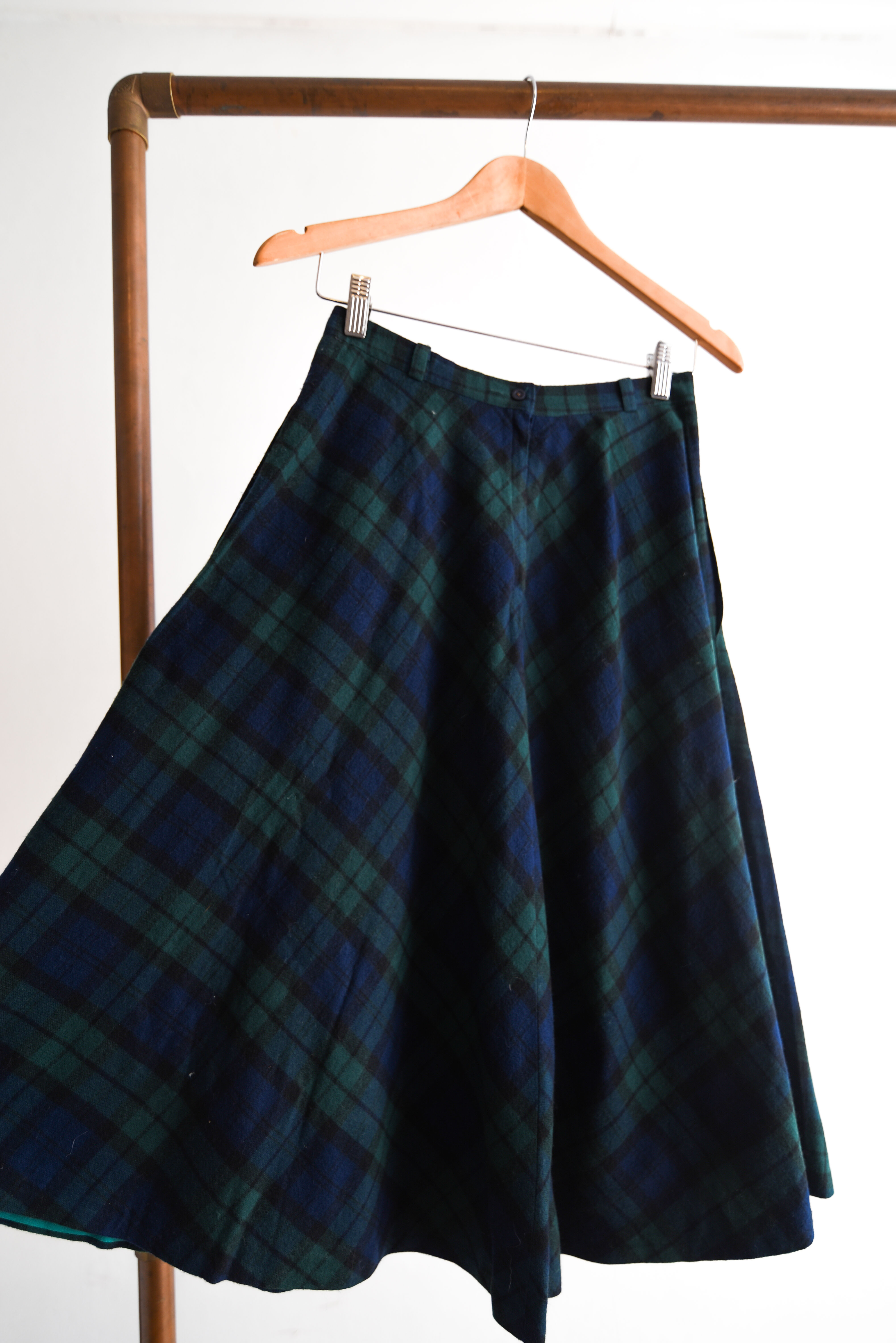 Falda tartán vintage made in Chile