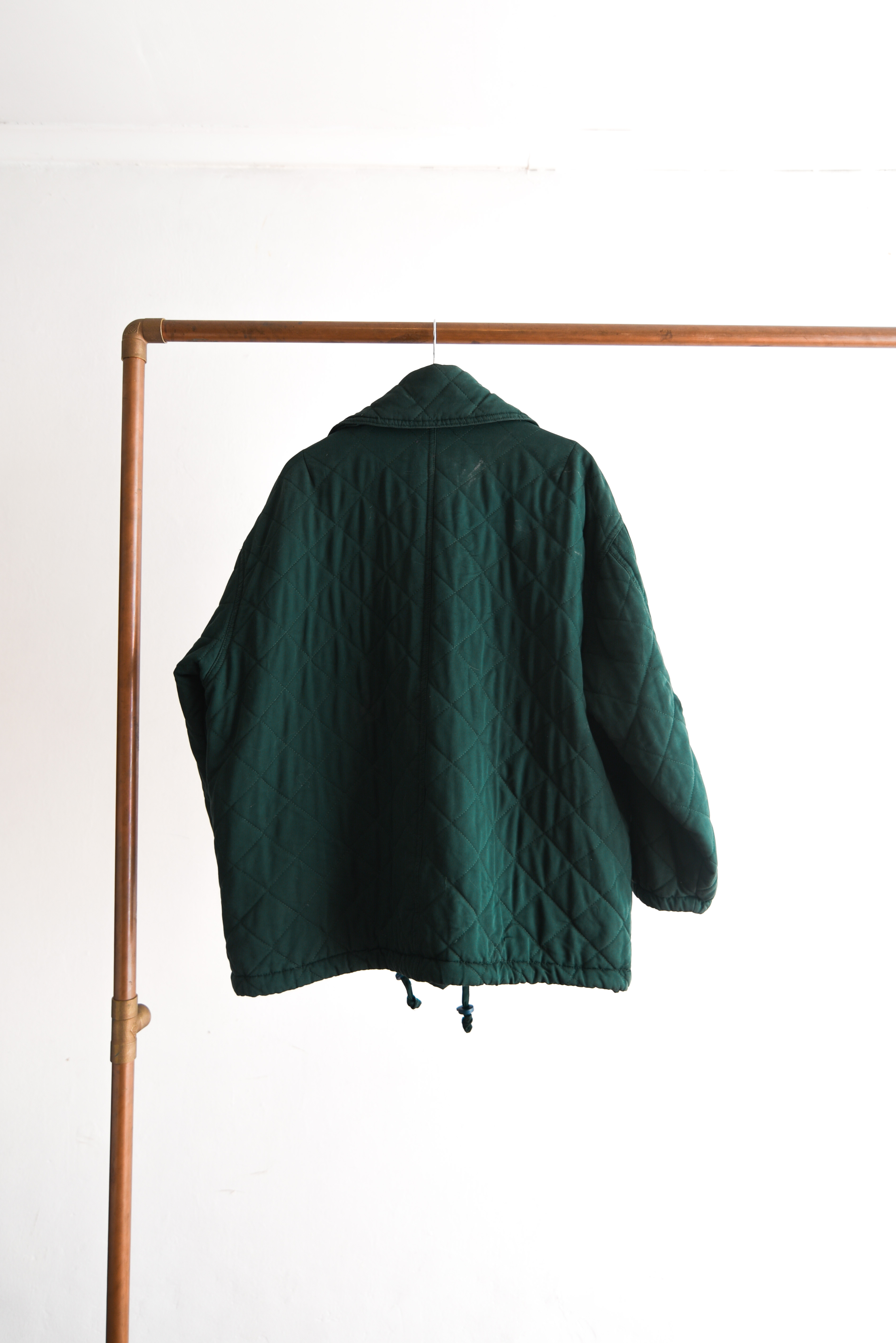Chaqueta verde vintage quilted