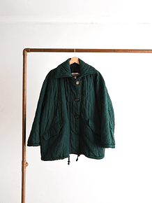 Chaqueta verde vintage quilted