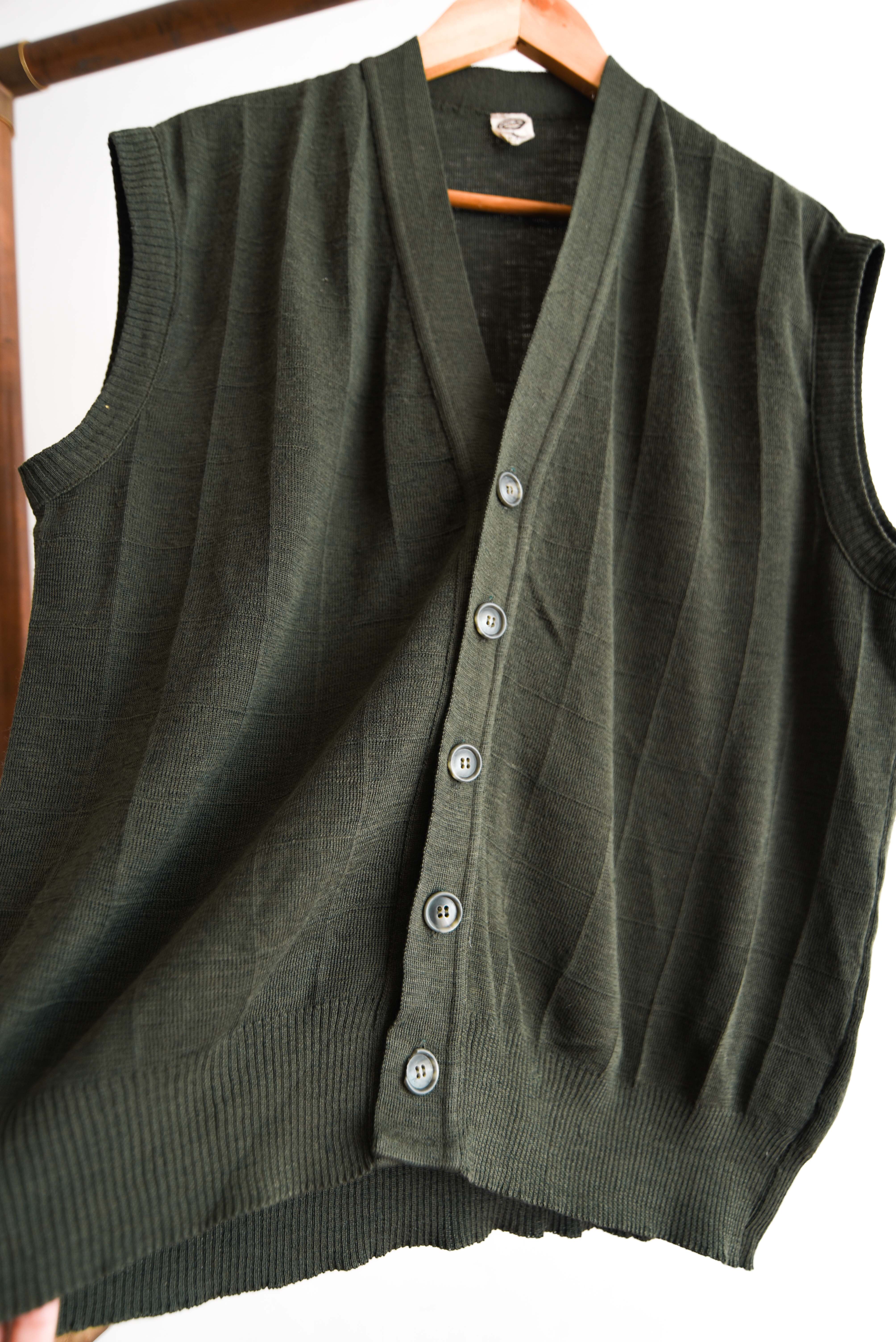 Sweater vest verde vintage