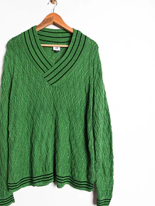 Chaleco verde y negro