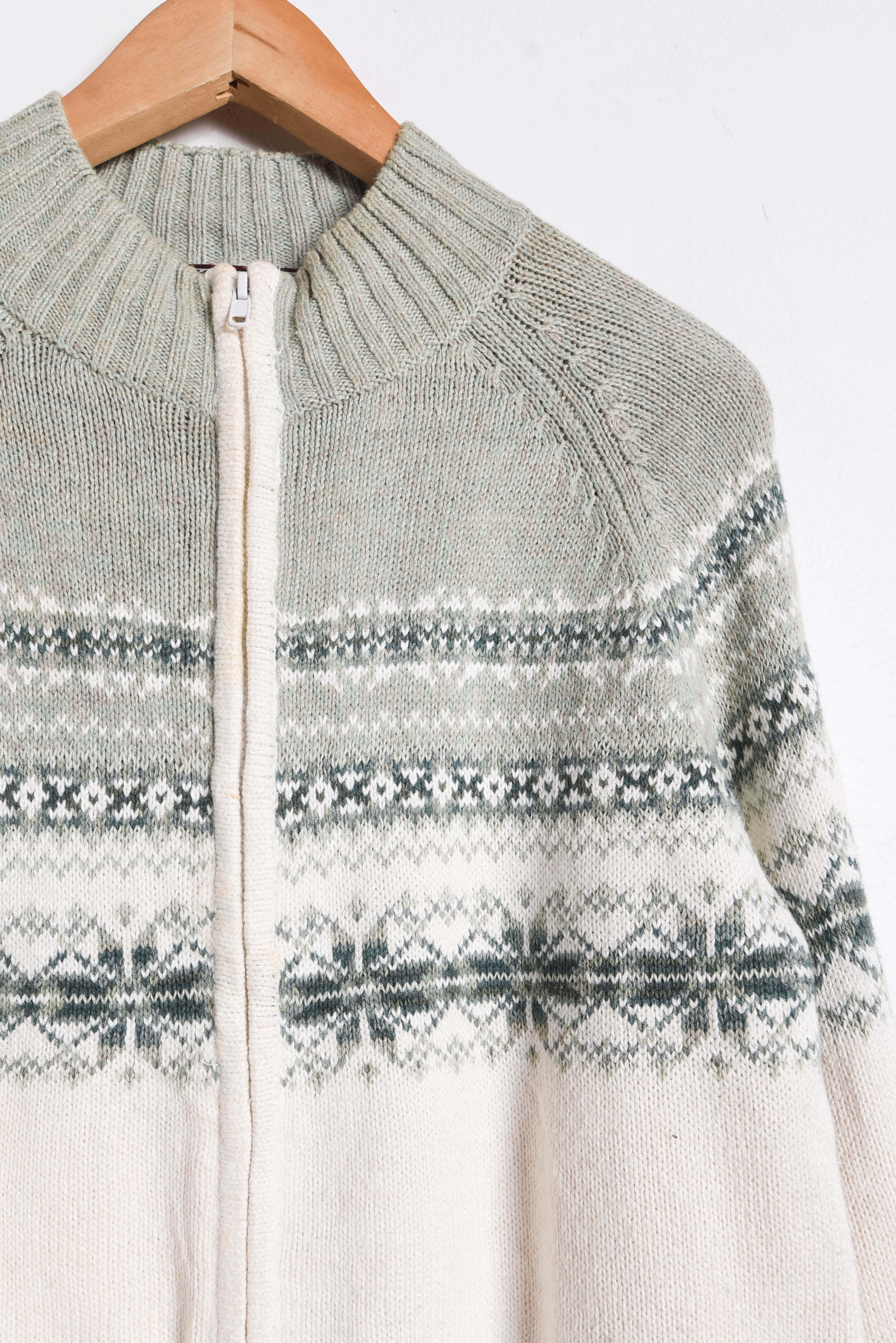 Chaleco nórdico pastel vintage