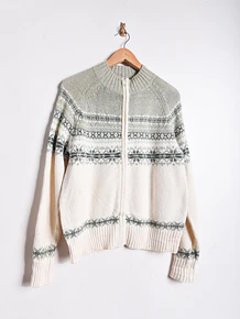 Chaleco nórdico pastel vintage