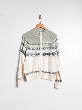 Chaleco nórdico pastel vintage