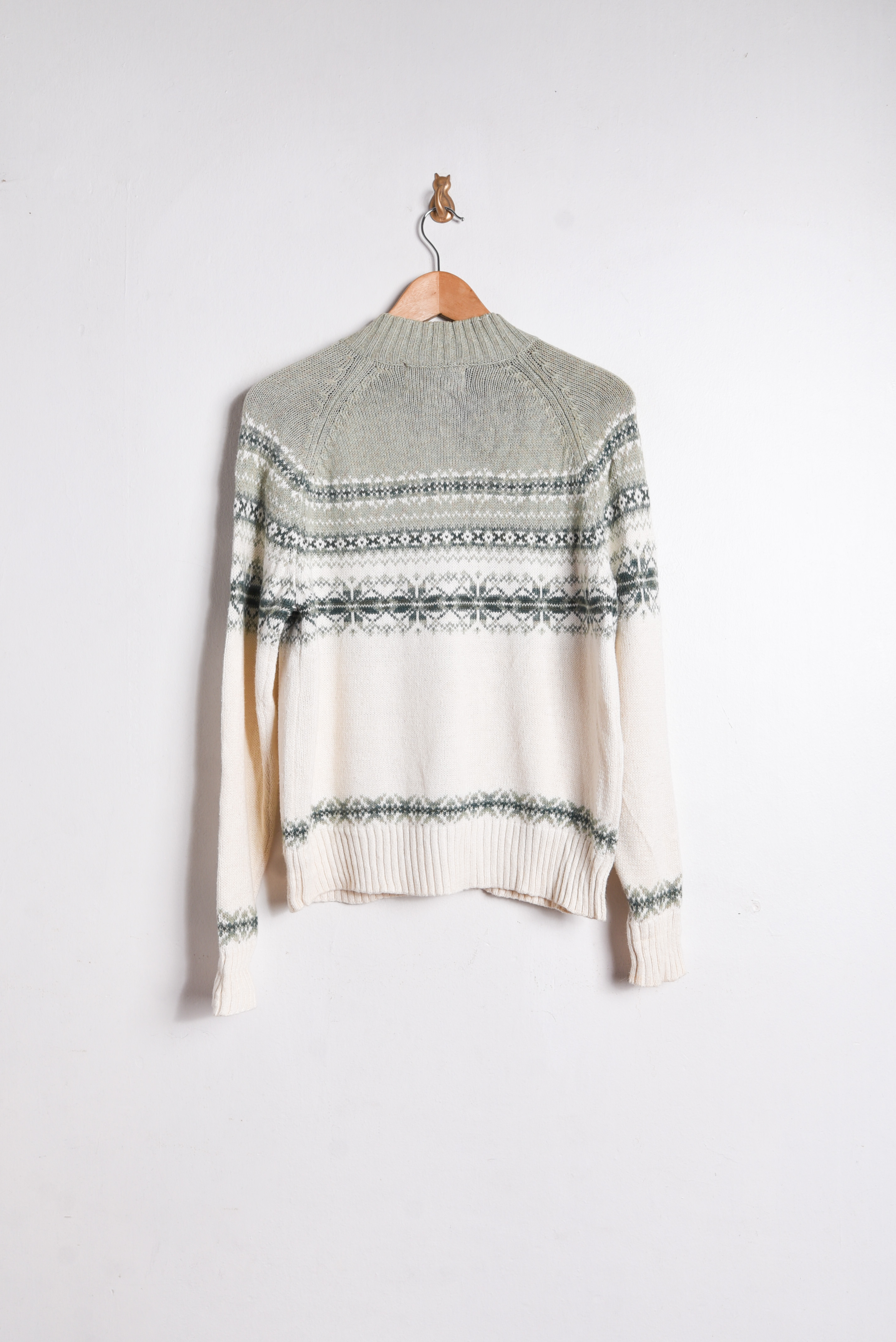 Chaleco nórdico pastel vintage