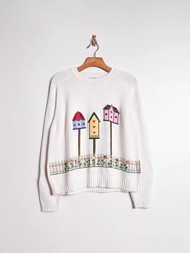 Chaleco vintage casitas