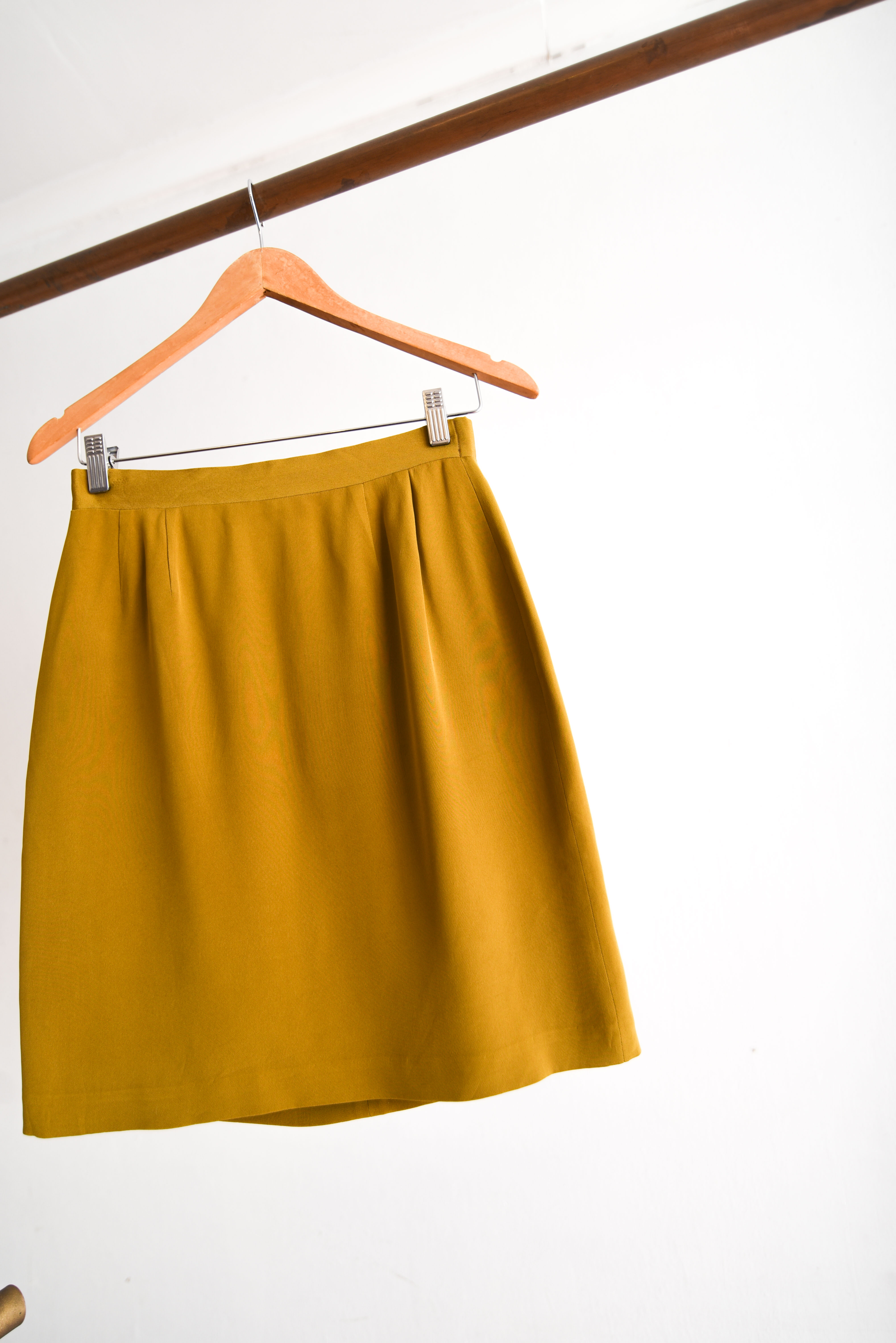 Falda golden silk vintage