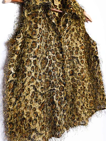 Blusa animal print furry