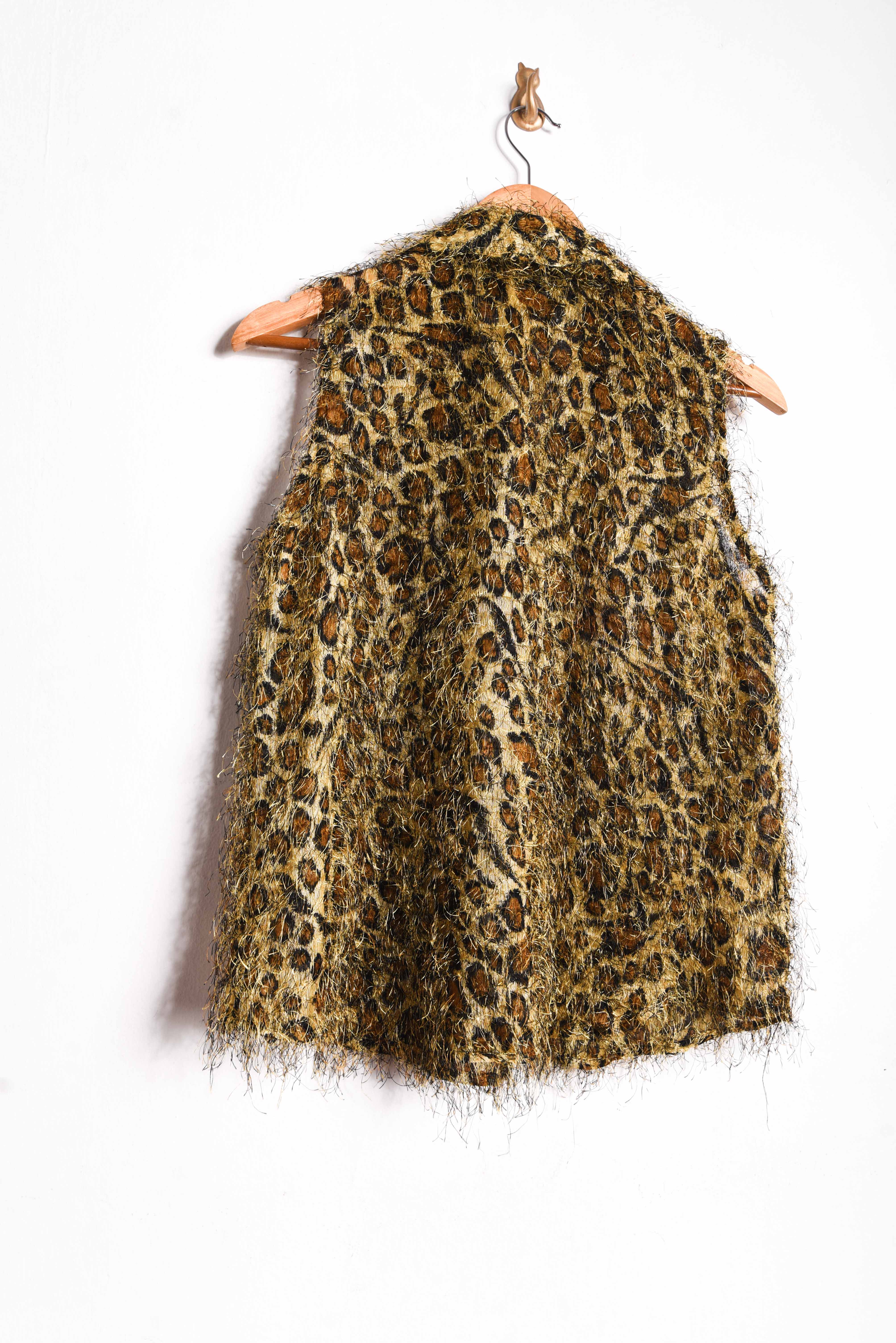 Blusa animal print furry