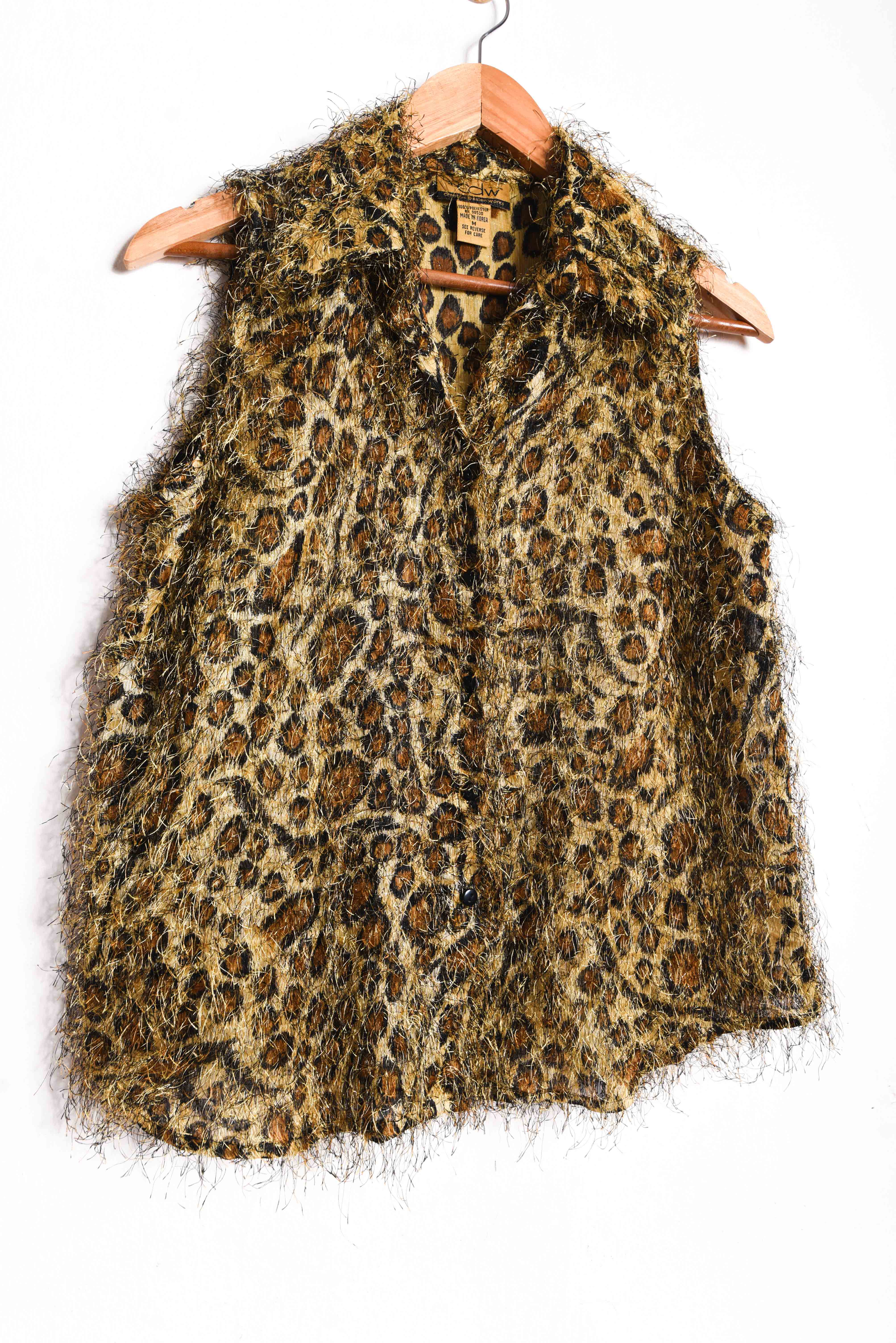 Blusa animal print furry