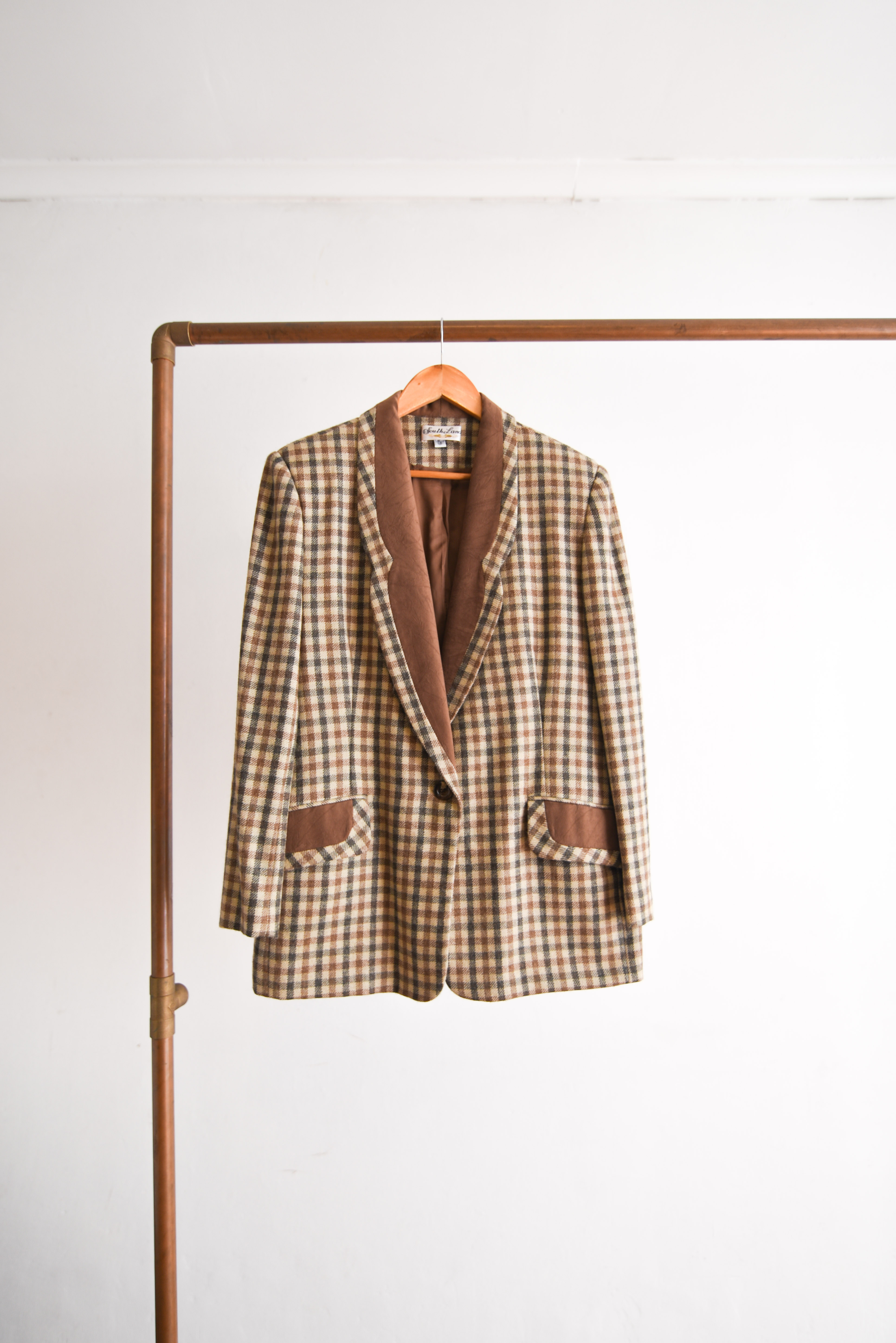 Conjunto vintage gingham made in Chile